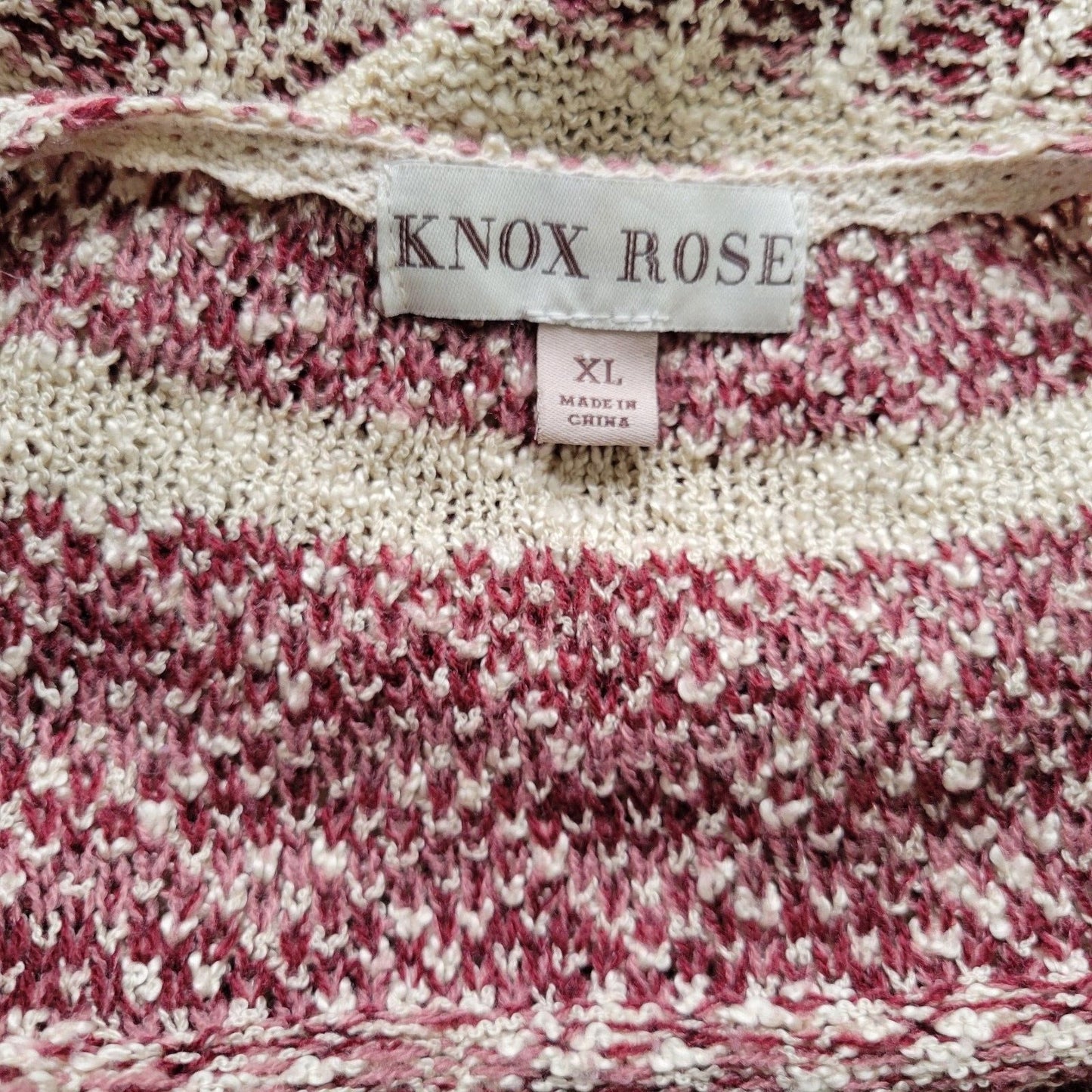 Knox Rose Womens Sweater Extra Large Long Sleeve Purple Lightweight Side Ties