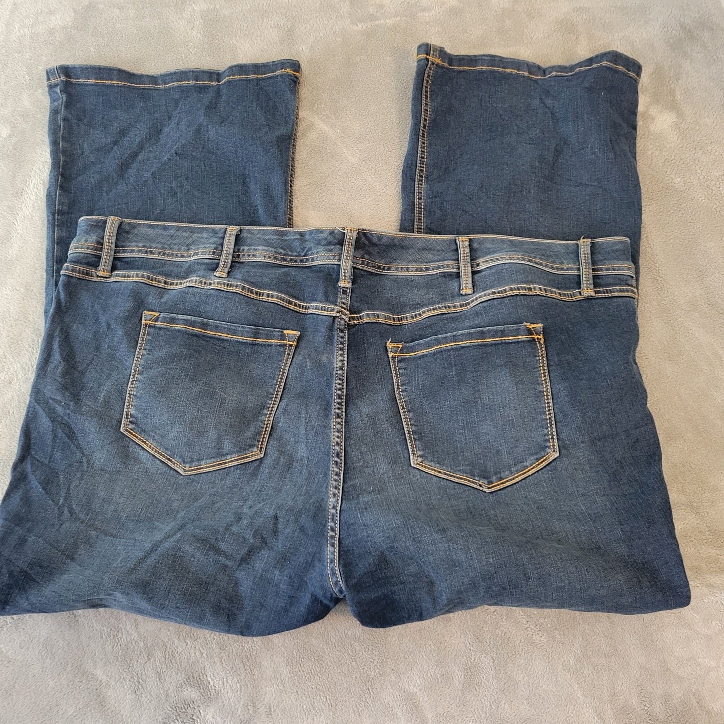 Torrid Womens Jeans 26XS 26WP Luxe Slim Boot Cut Dark Blue Denim Zip Fly Comfort