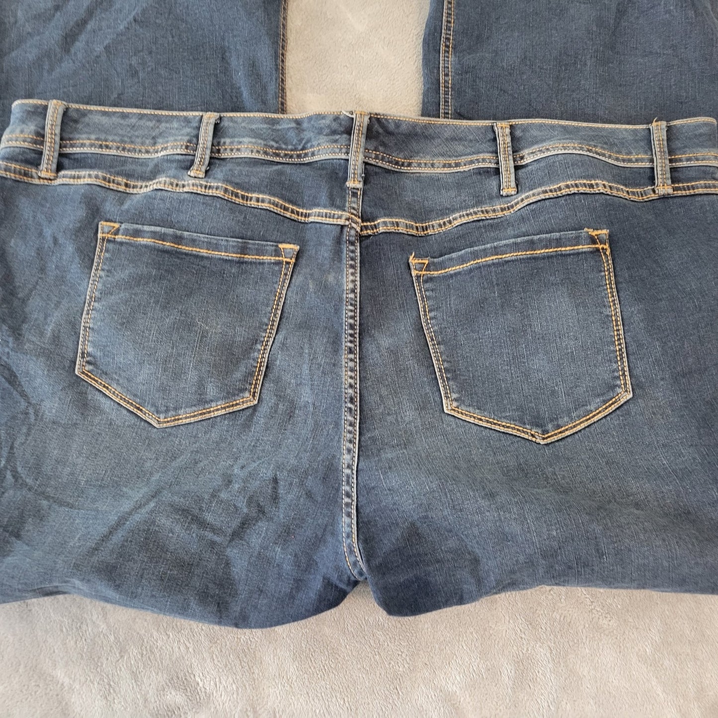 Torrid Womens Jeans 26XS 26WP Luxe Slim Boot Cut Dark Blue Denim Zip Fly Comfort