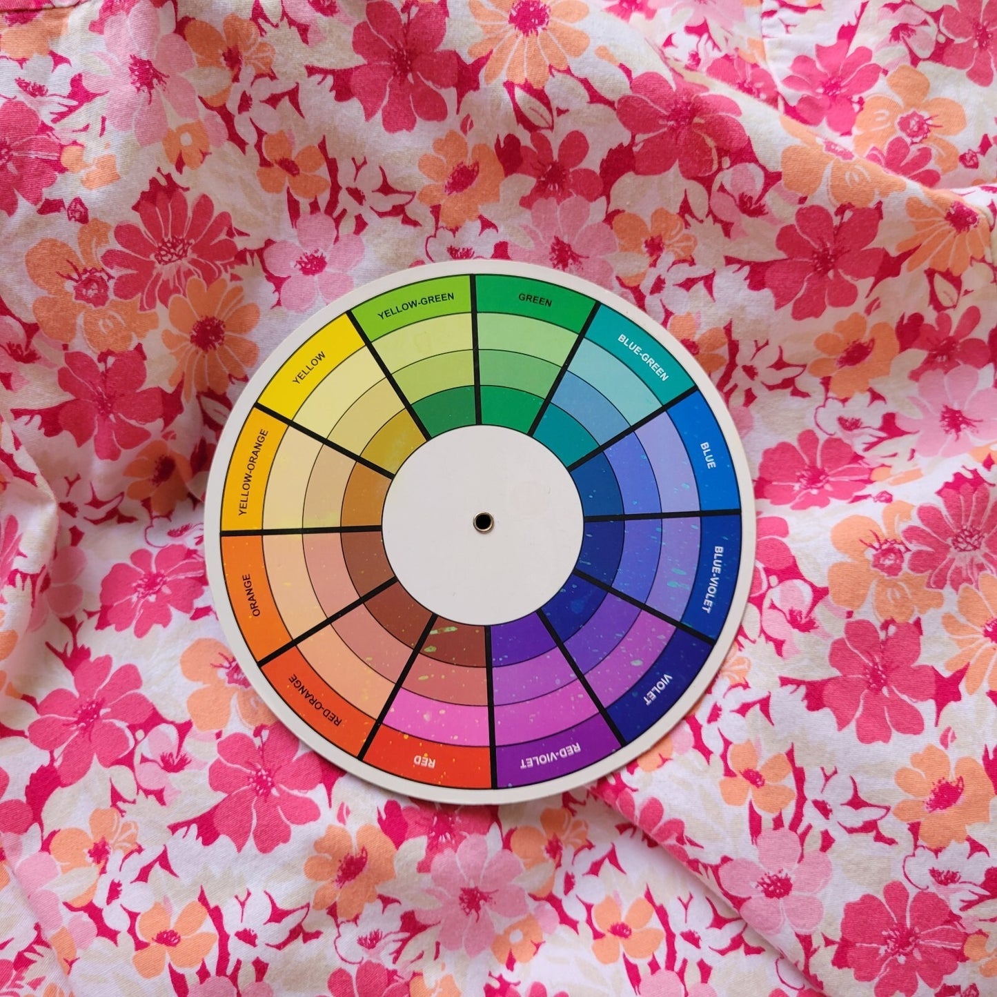 Kim Rogers Womens Top 3X Plus 3/4 Sleeve Pink Orange Floral Casual Button Up