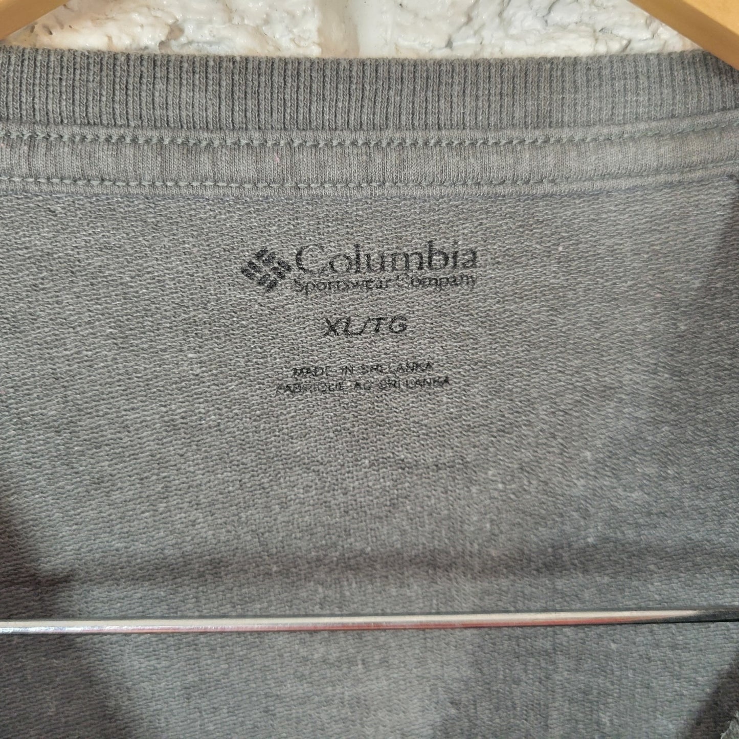 Columbia Women Top Extra Large XL Sweatshirt Gray Live the Journey Raglan Sleeve