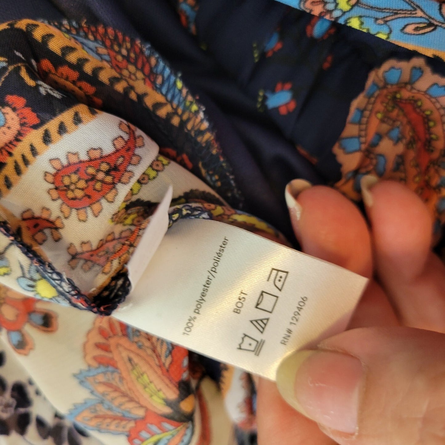 Venus Women Dress 18 Plus Overlay Blue Paisley Sheer Split Front On Off Shoulder