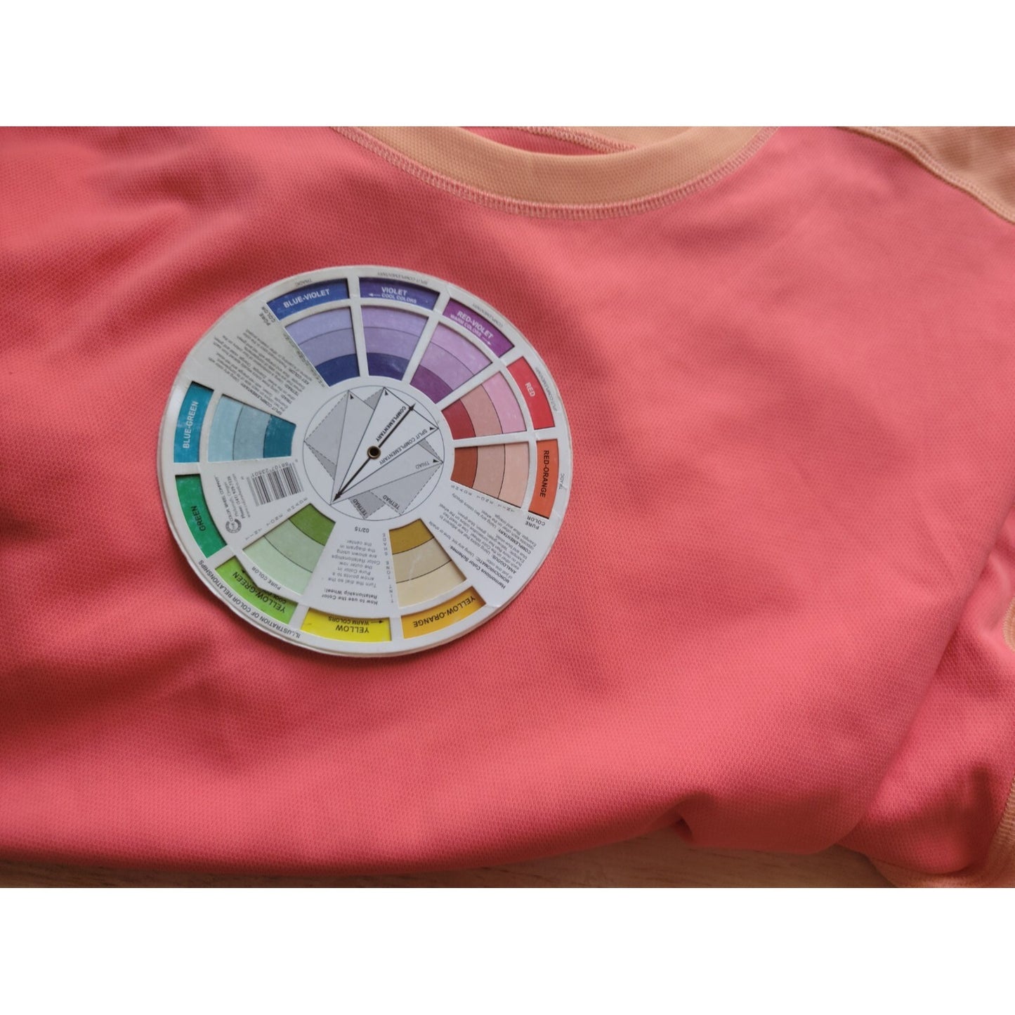 Lands End Women Top 3X Plus Sleeveless Athletic Polyester Crew Neck Orange Pink