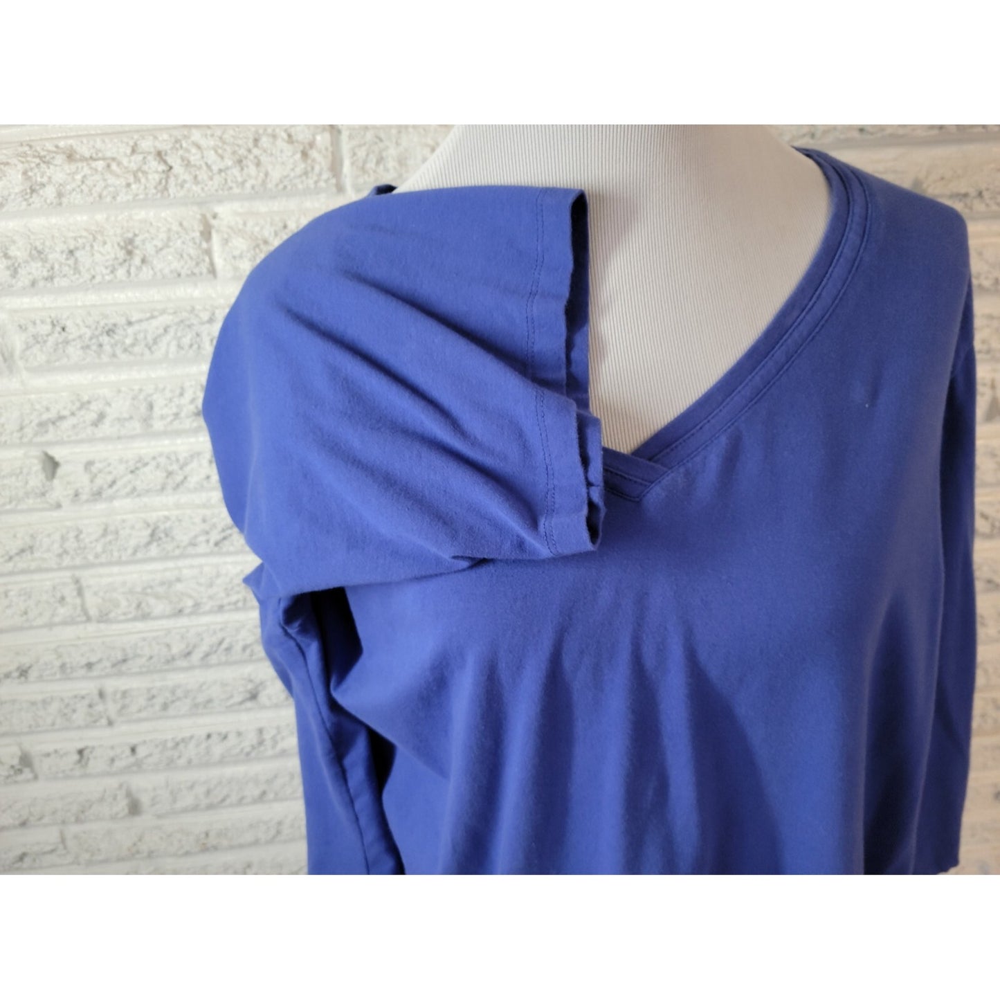 Catherines Suprema Womens Top 3XWP Plus Petite 3/4 Sleeve Pullover Short Sleeve