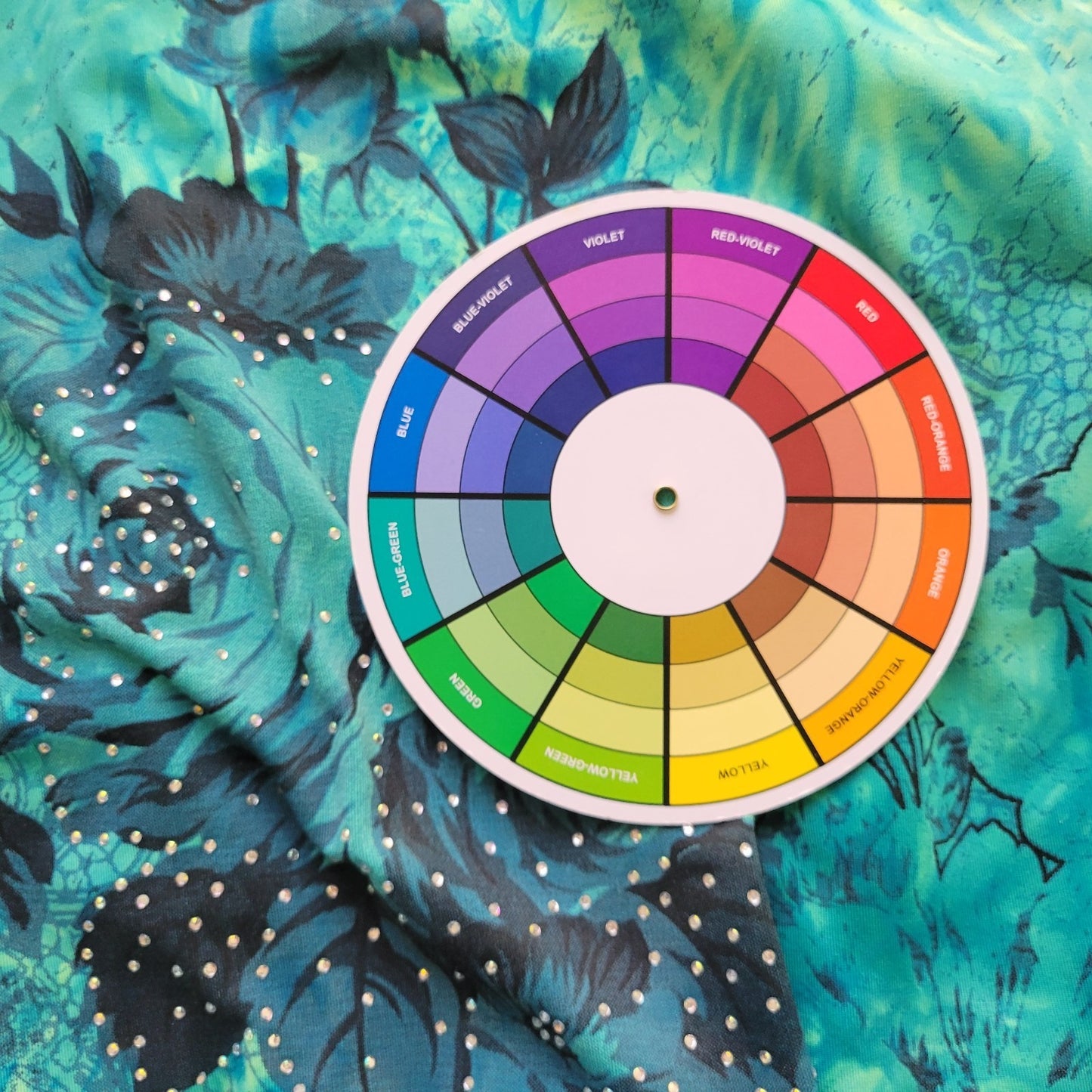 Sienna Grace Womens Top 3X Plus Tee Short Sleeve Blue Floral Comfy Rhinestone