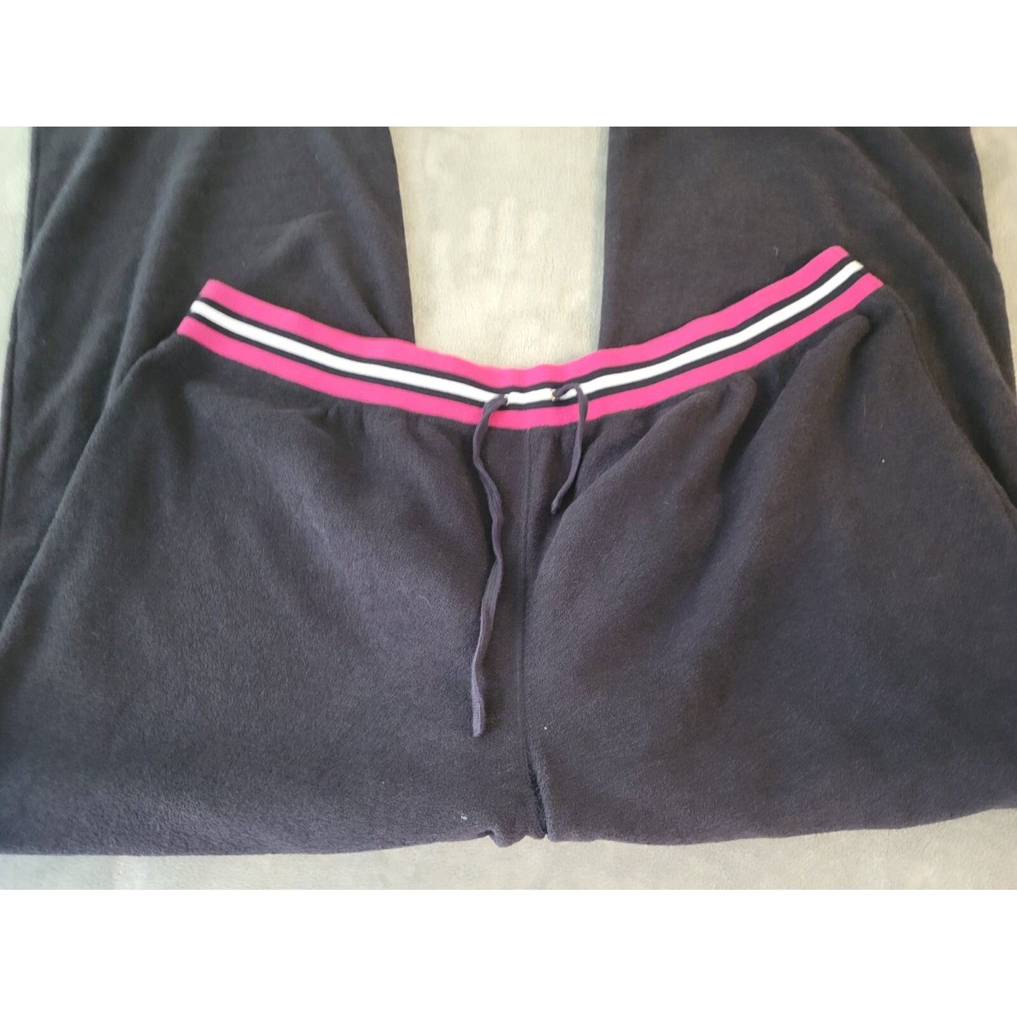 Cato Womens Sweatpants 26W 28W Pull On Blue Polyester Elastic Waist Drawstring