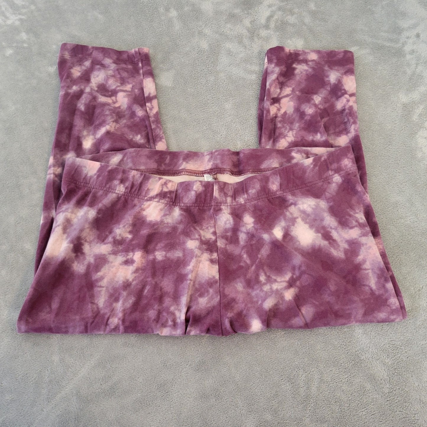 Old Navy Womens Pants XXL Plus Leggings Pull On Purple Tie Dye Activewear Comfy
