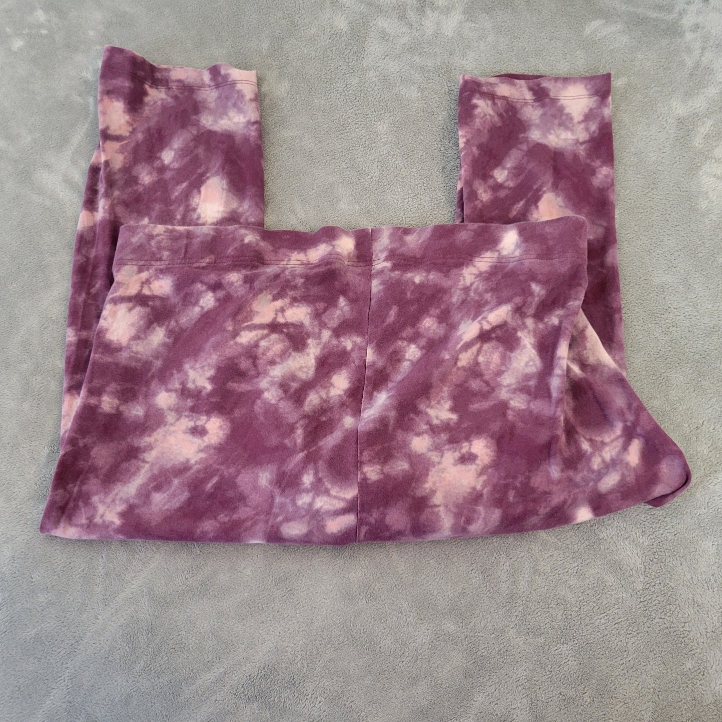 Old Navy Womens Pants XXL Plus Leggings Pull On Purple Tie Dye Activewear Comfy