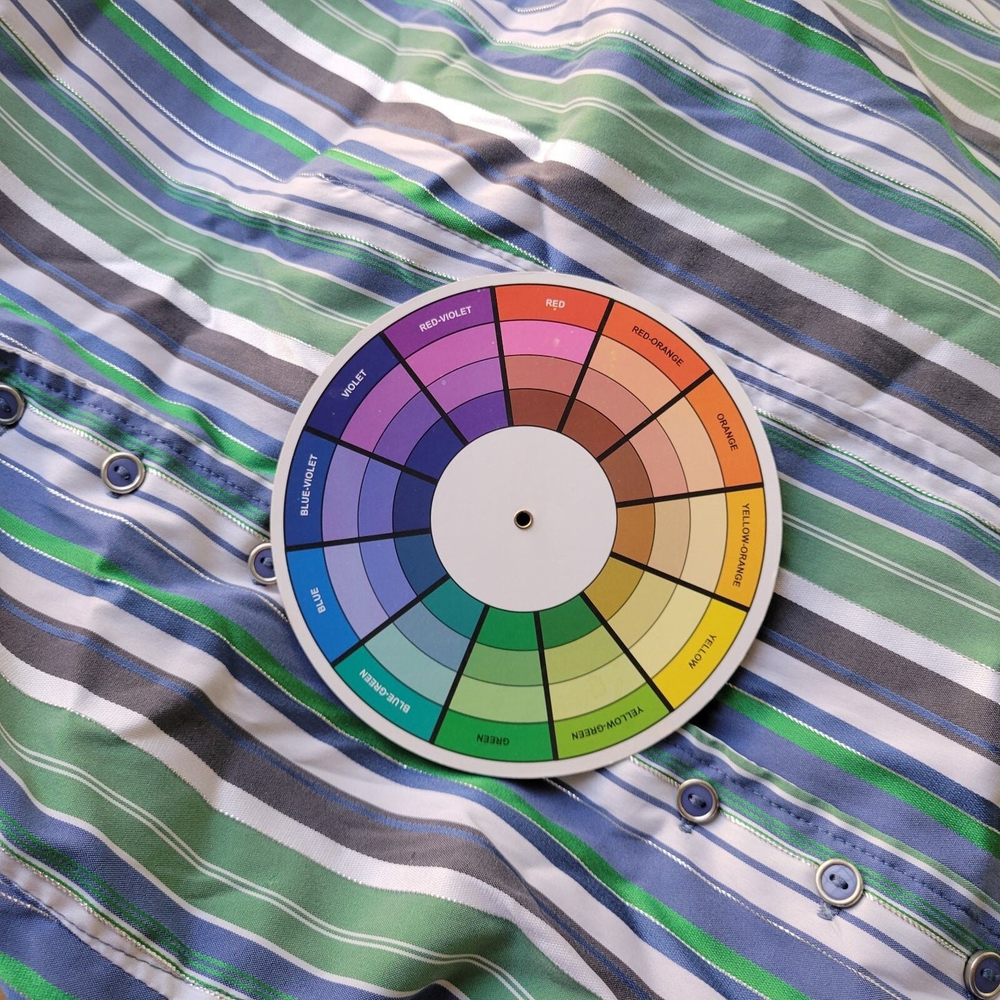 Cato Womens Top 26W 28W Plus Green Stripe Collar Lightweight Metallic Thread