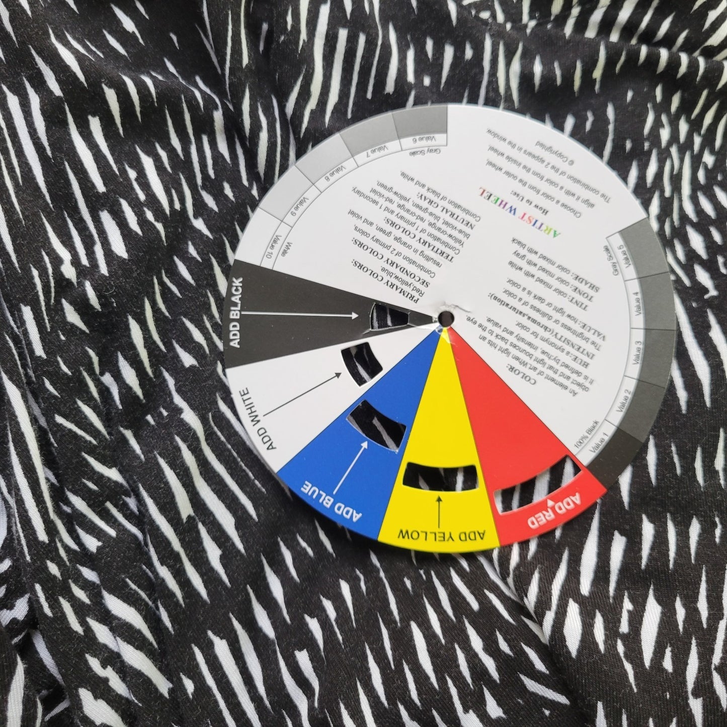 Simply Vera Wang Womens Top XL Long Sleeve Black Geometric Lightweight Office