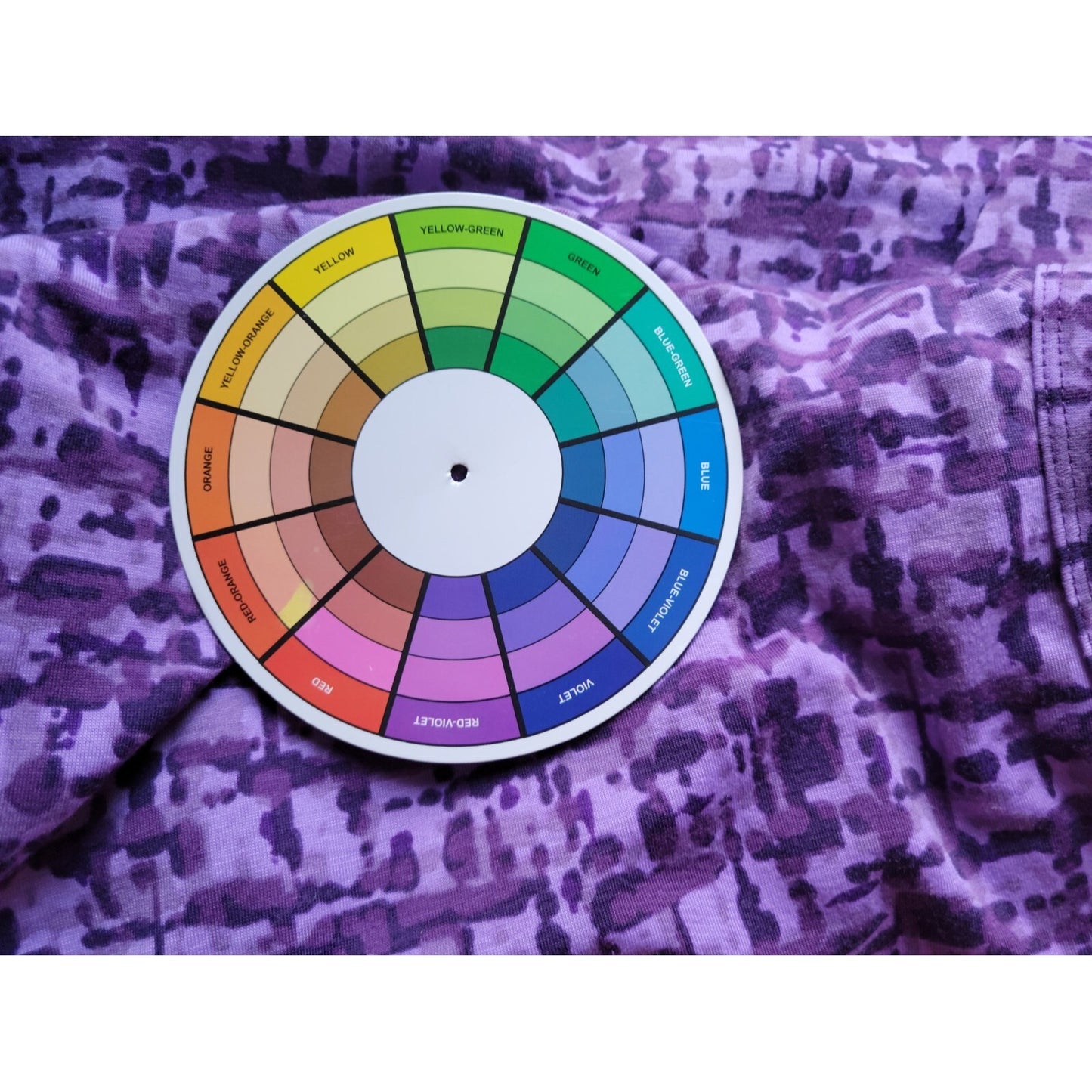 Beverly Drive Womens Top 16W 18W Plus Sleeveless Purple Watercolor Ruffles