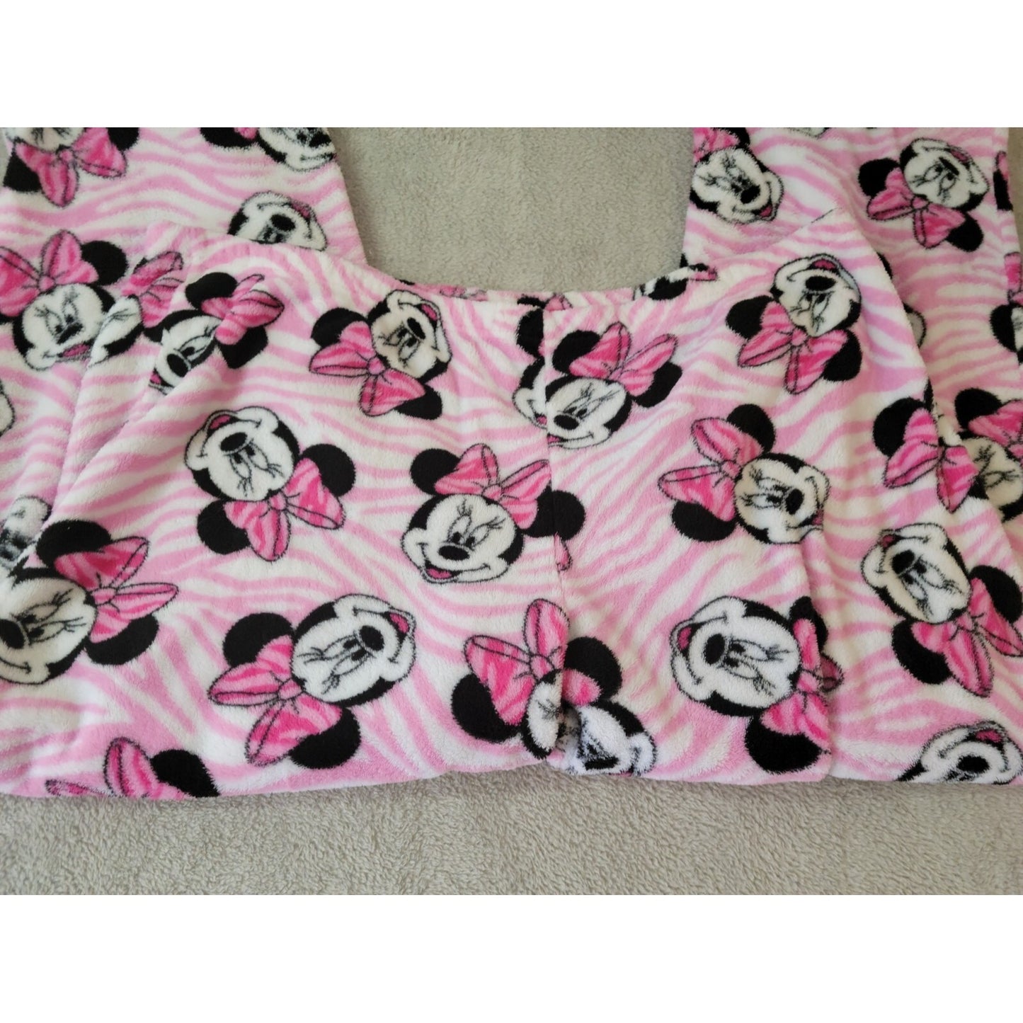 Disney Minnie Mouse Womens Pants 2X Plus Pajama Pull On  Fleece Fluffy Comfy
