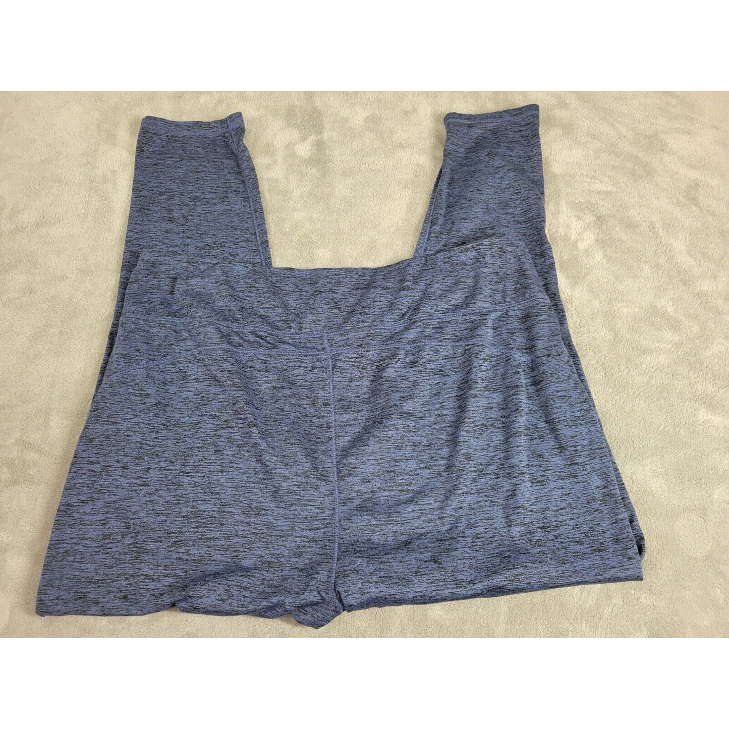 Cuddl Duds Women Pants XXL Crop Jogger Stretchy Activewear Blue Heather Exercise