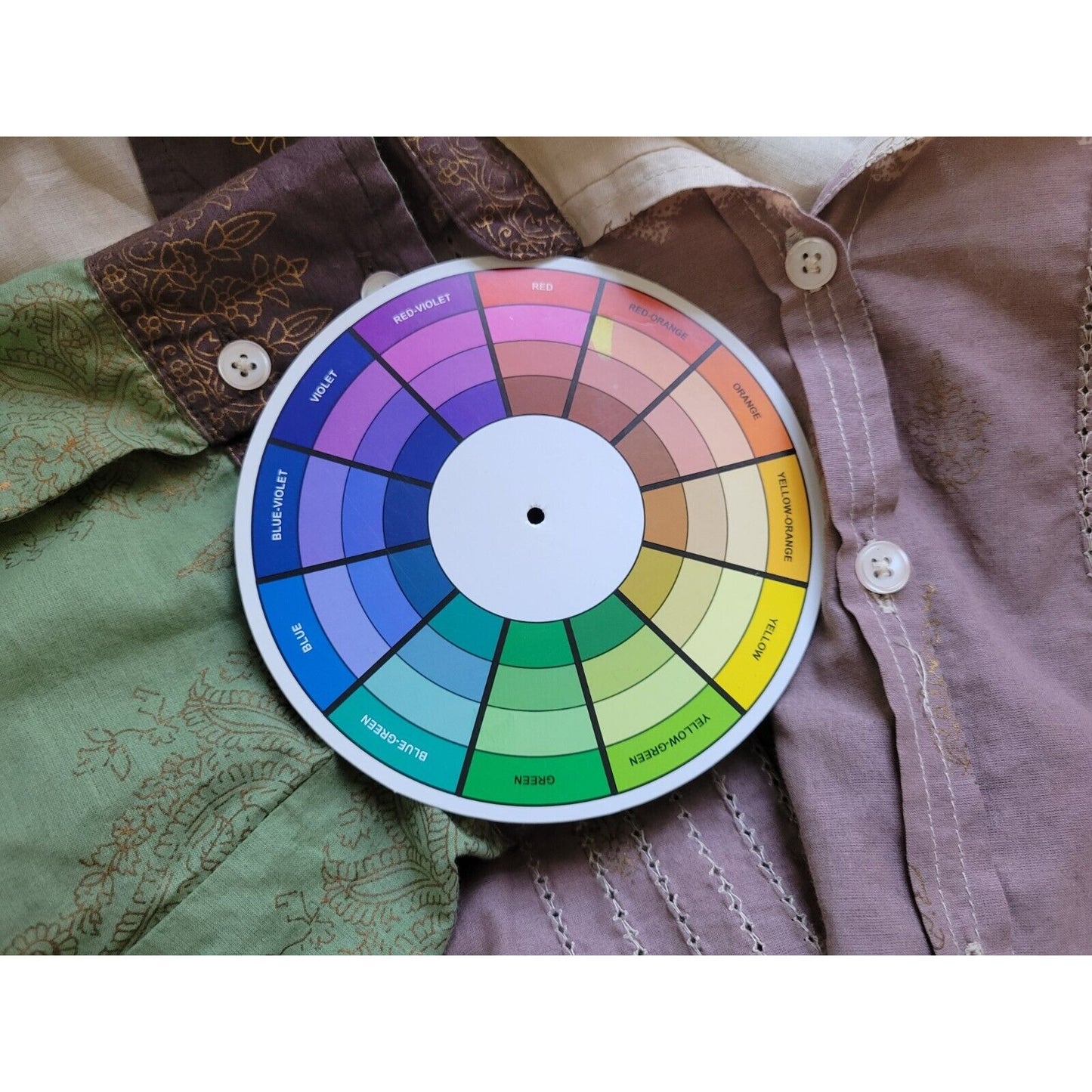 Quizz Bazaar Womens Top 22W 3/4 Sleeve Watercolor with Green Camisole Casual