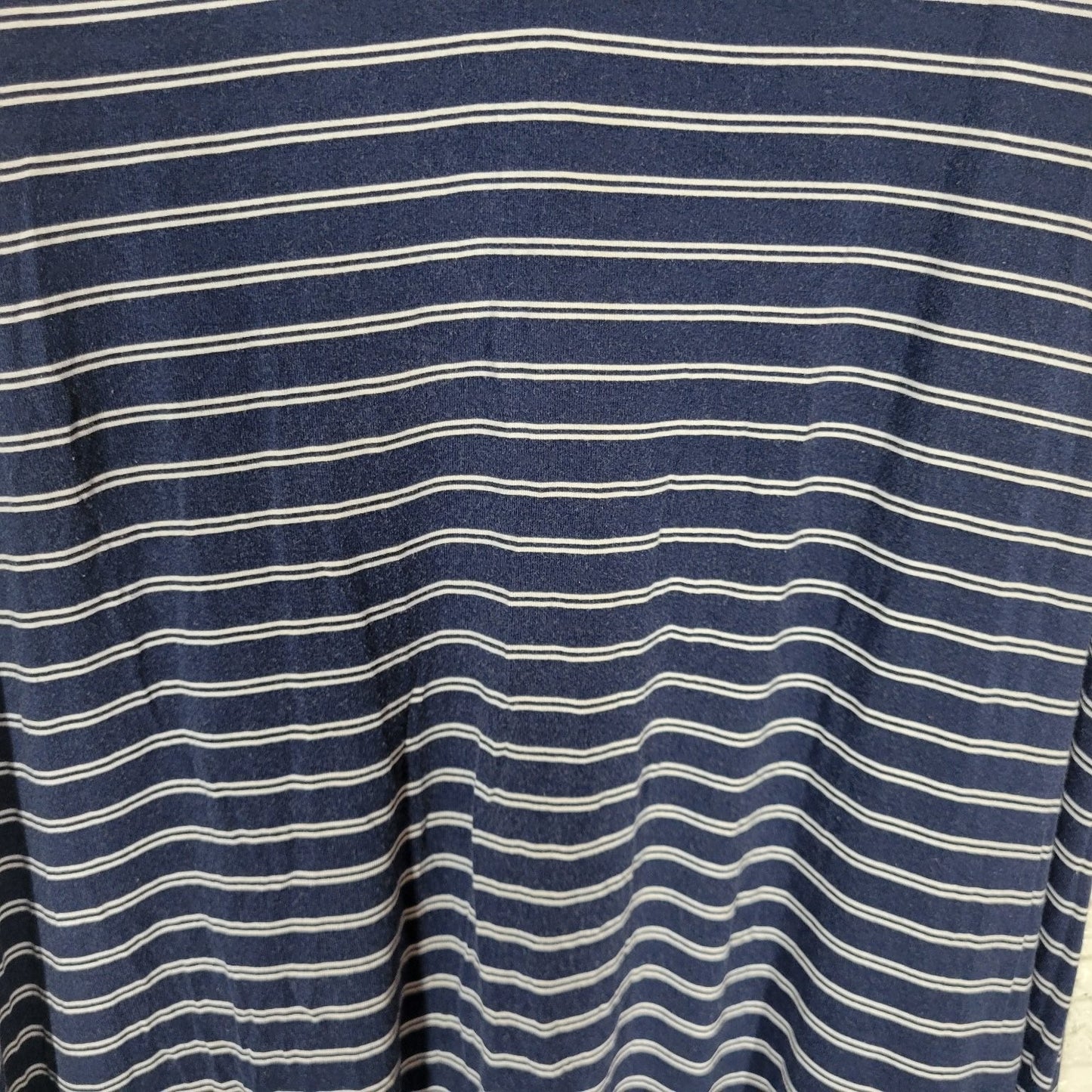 St. Johns Bay Womens Extra Large XL Navy Blue White Striped Sleeveless Dress