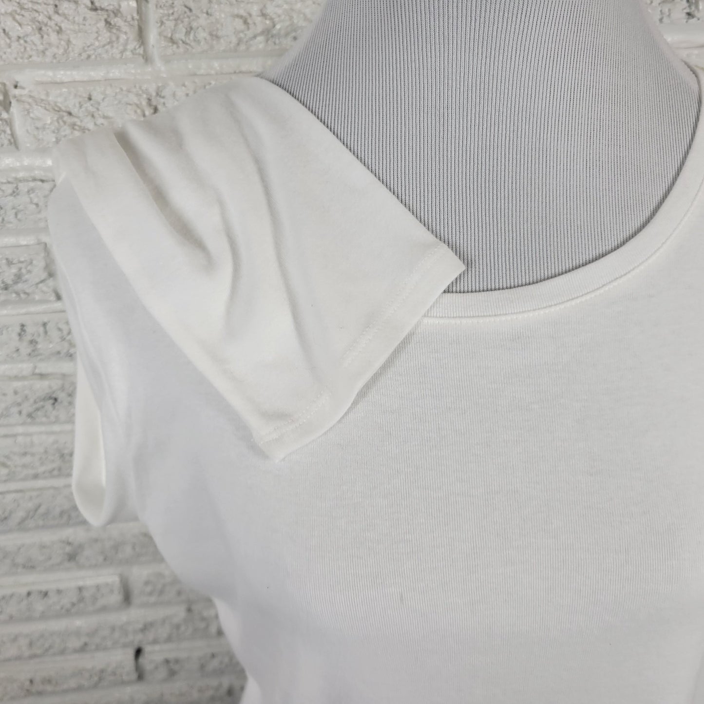 Sonoma Life Style Everyday Womens Top XL Tee Long Sleeve White Cotton Blend