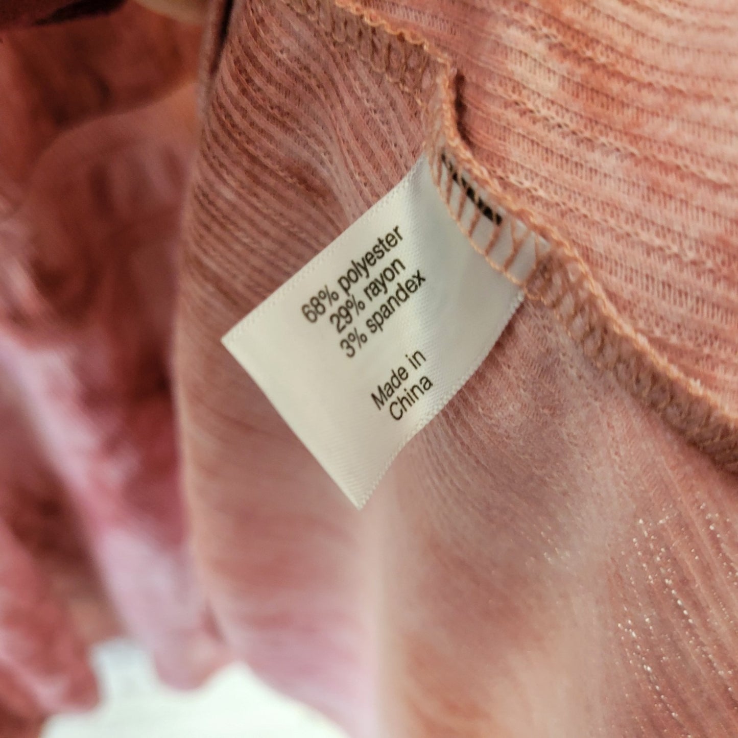 Lane Bryant 22 24 Plus Pink Mauve Tie Dye Puff Short Sleeve V-Neck Blouse