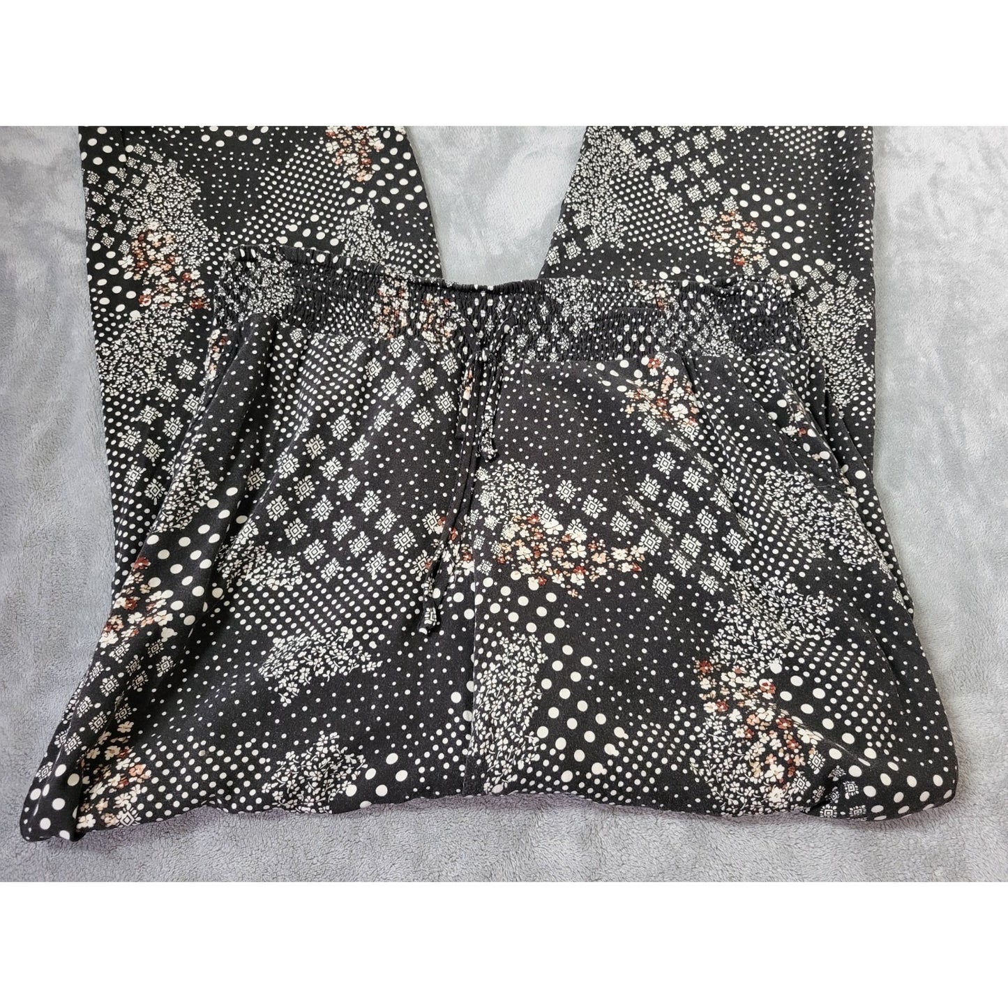 Maurices Womens Pants Extra LargePalazzo  Straight Leg Black Pockets Lightweight