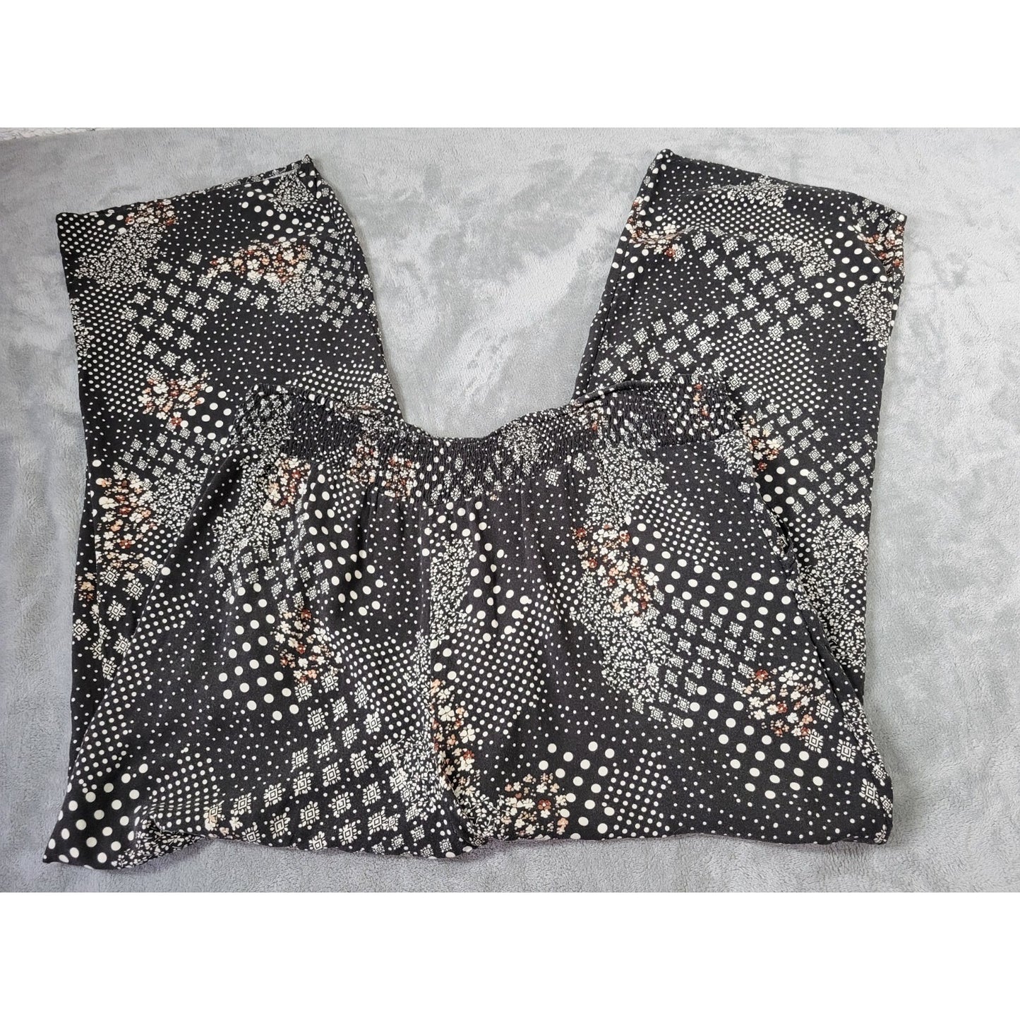 Maurices Womens Pants Extra LargePalazzo  Straight Leg Black Pockets Lightweight