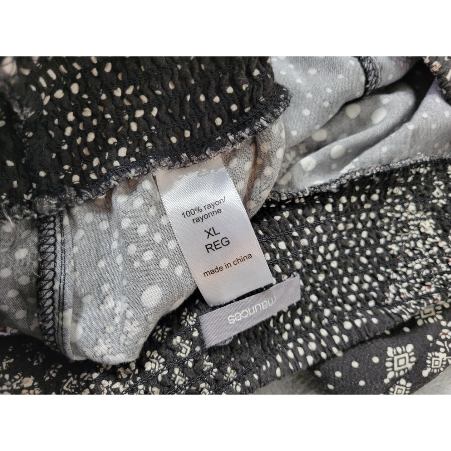 Maurices Womens Pants Extra LargePalazzo  Straight Leg Black Pockets Lightweight