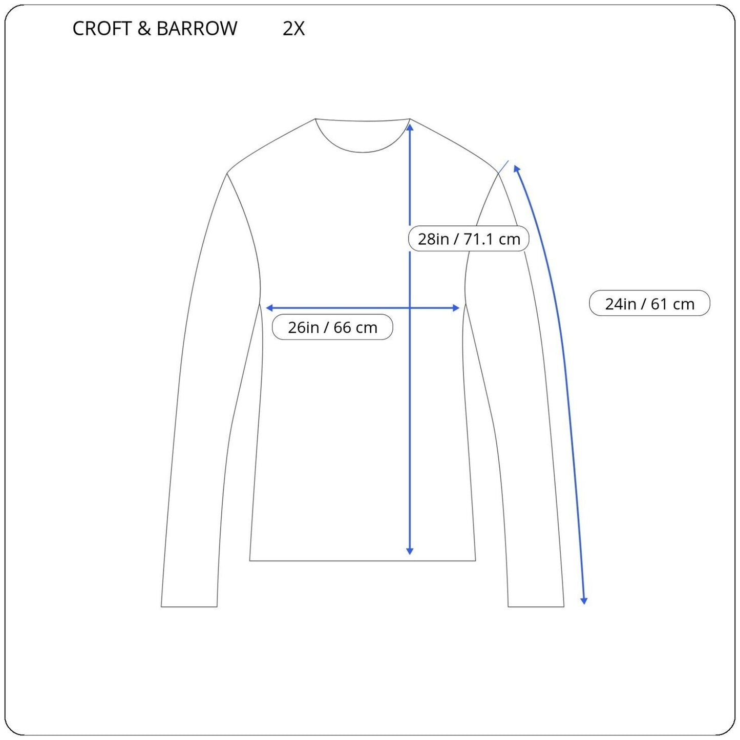 Croft Barrow Women Top 2X Tee Classic Long Sleeve Pink Stripe Lightweight Cotton