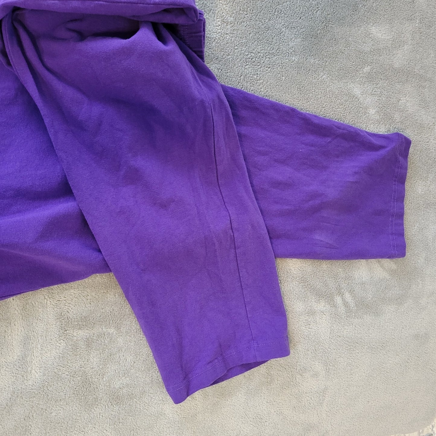 Woman Within Womens Pants 6X Plus Pull On Purple Comfort Waist Cotton Blend