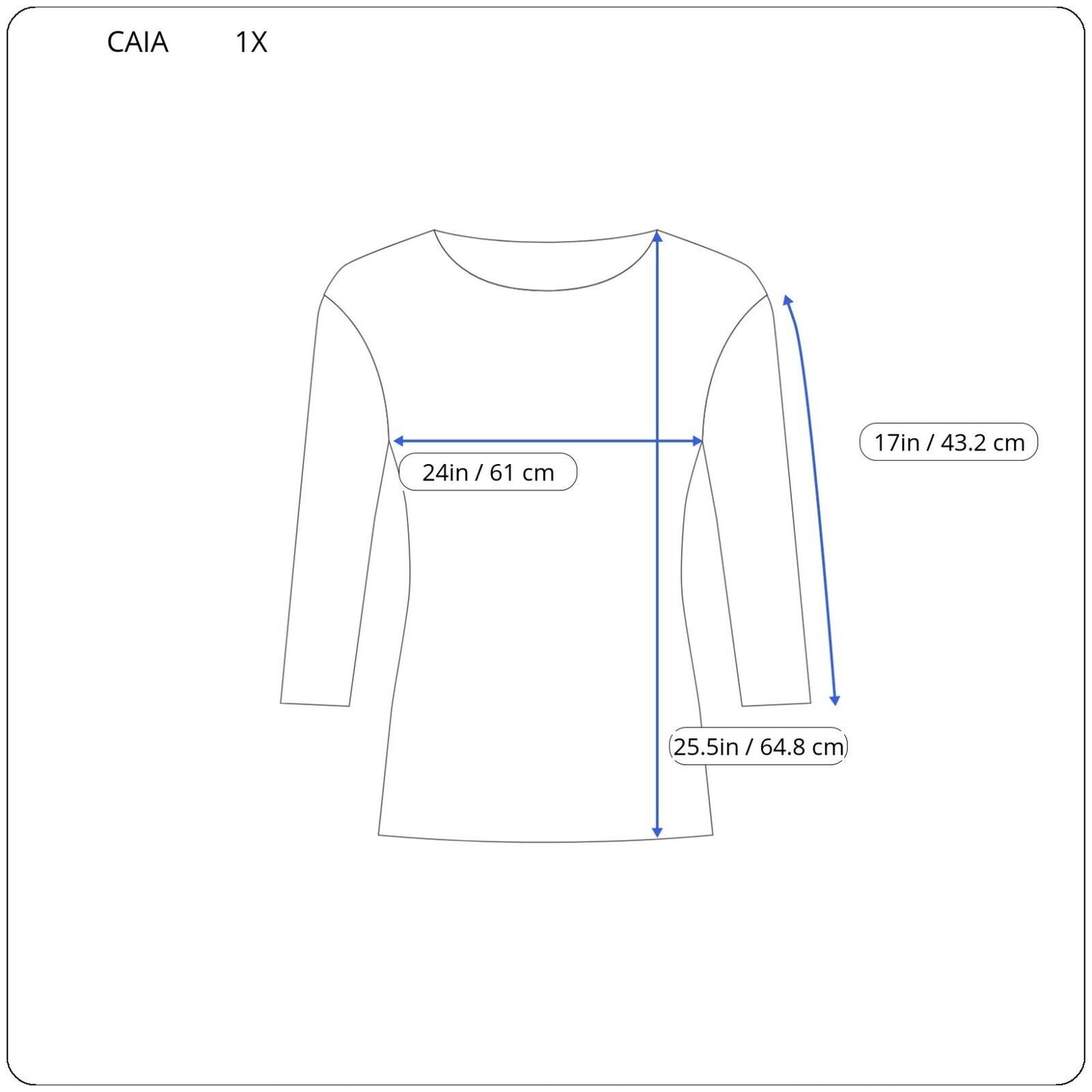 Caia Womens Top 1X Plus 3/4 Sleeve Pink Floral Poly Blend Casual Stretchy