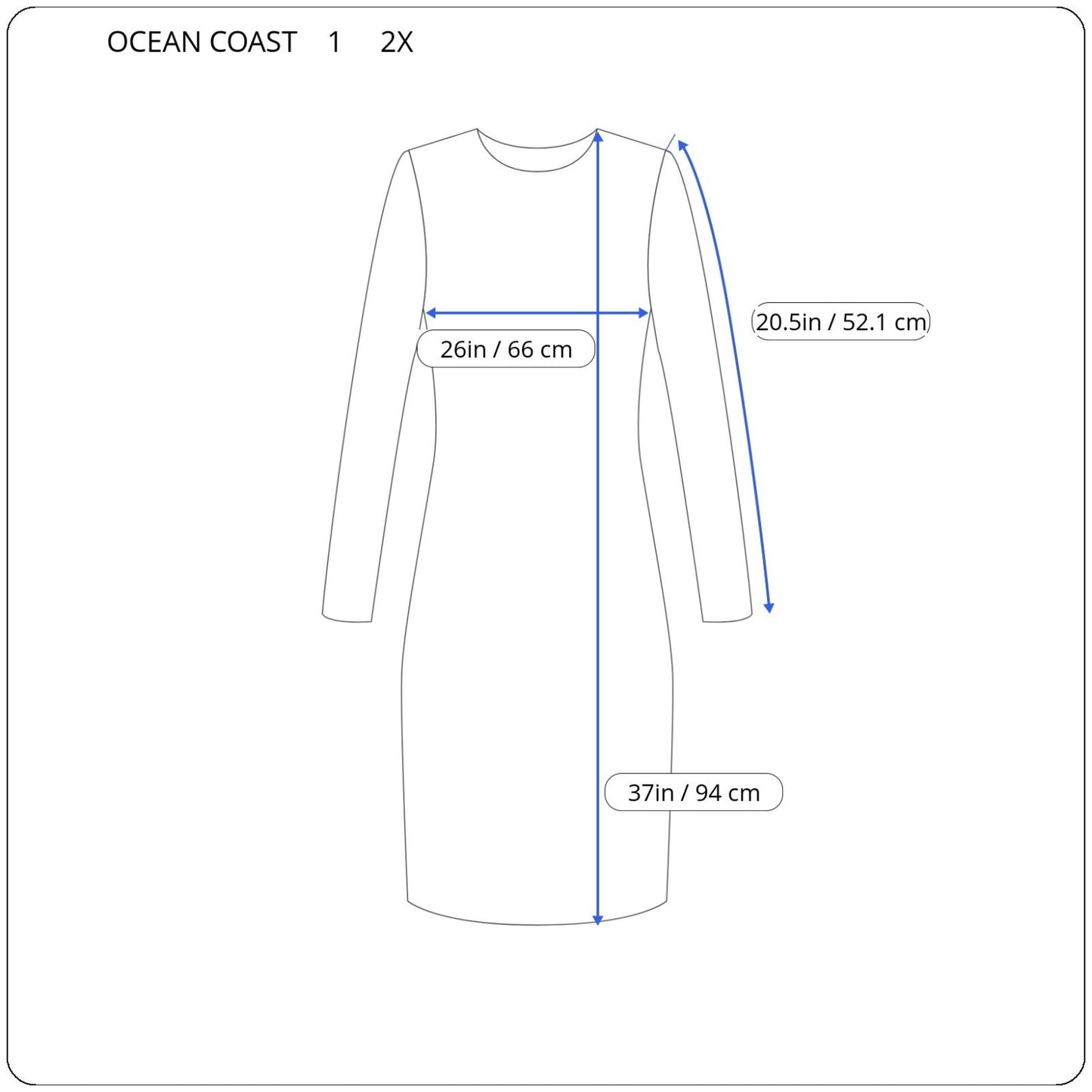 Ocean Coast Women Dress 2X Plus Sweater Mini Blue Waffle Knit Pocket Button Up