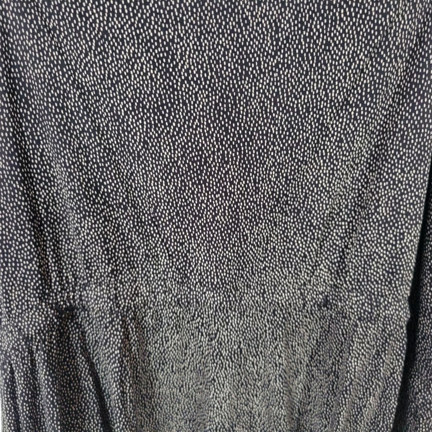 H&M Womens Romper XL Short Adjustable Spaghetti Pockets Black Brown Tiny Dots