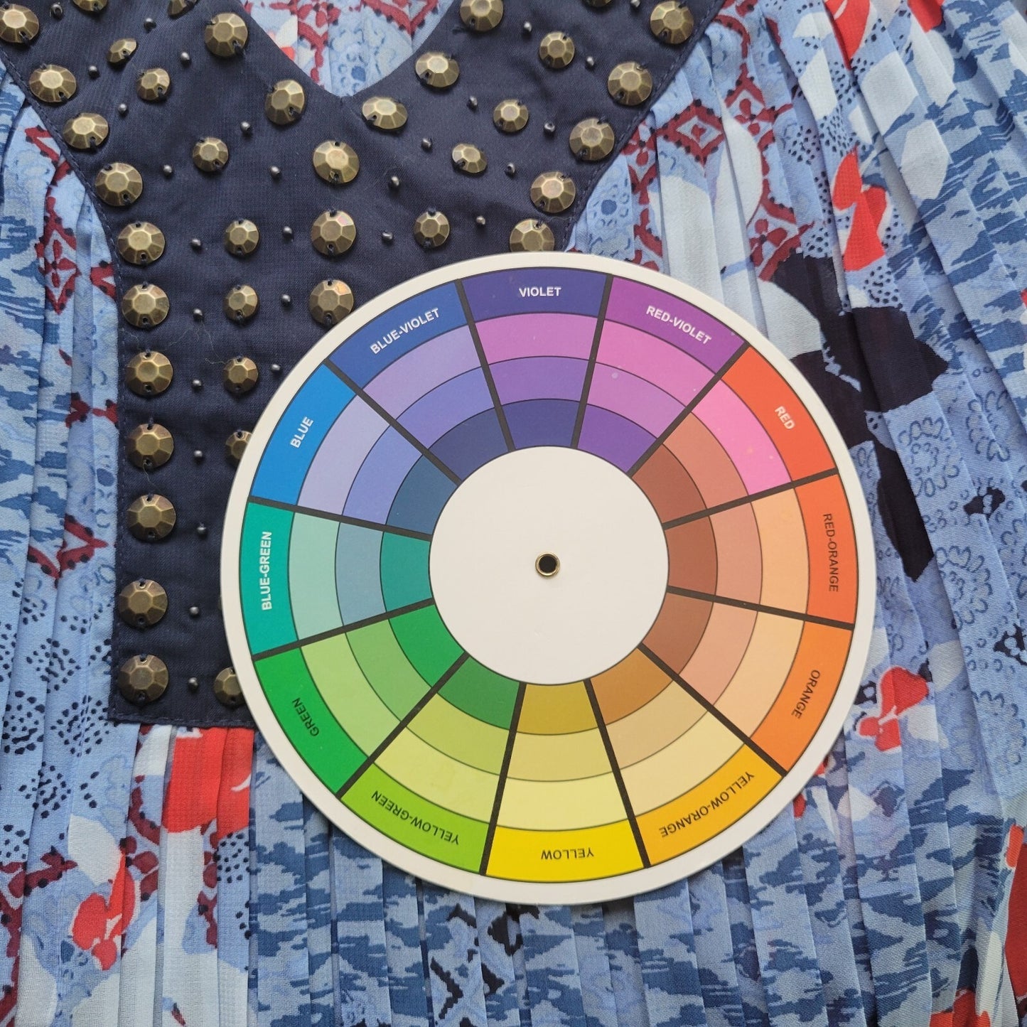 Woman Within Womens Top 1X Plus Tunic Blue Bell Sleeve Lightweight Sheer Studded