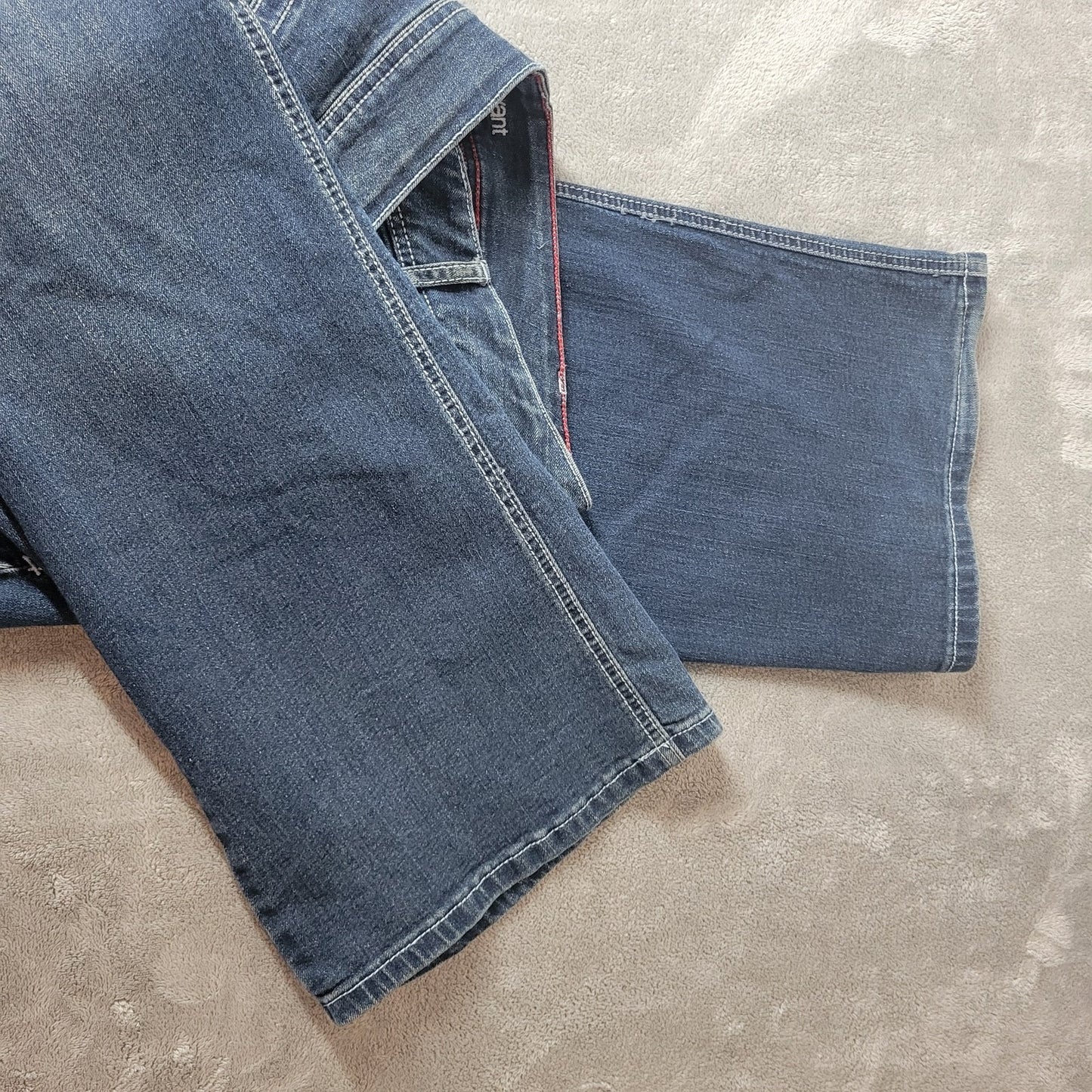 Lane Bryant Womens Jeans 20 Plus Jegging Boot Cut Dark Blue Denim Zip Fly Comfy