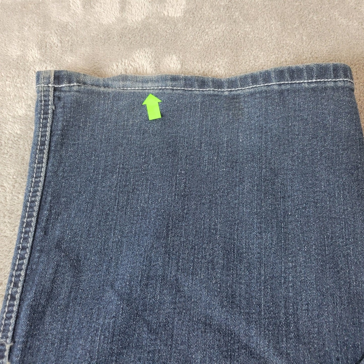 Lane Bryant Womens Jeans 20 Plus Jegging Boot Cut Dark Blue Denim Zip Fly Comfy