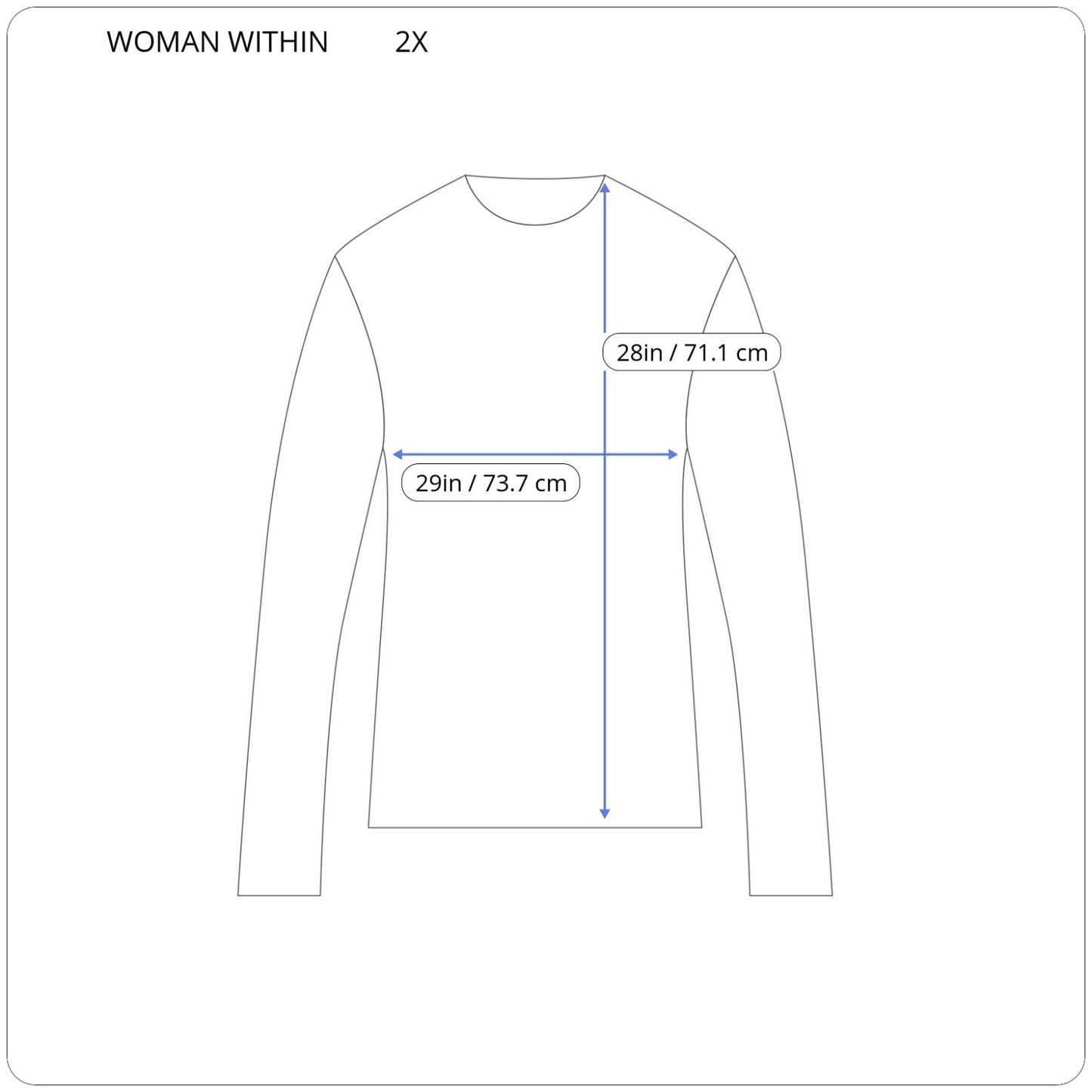 Woman Within Women Sweater 2X Plus Pullover Cold Shoulder Acrylic Black Marled