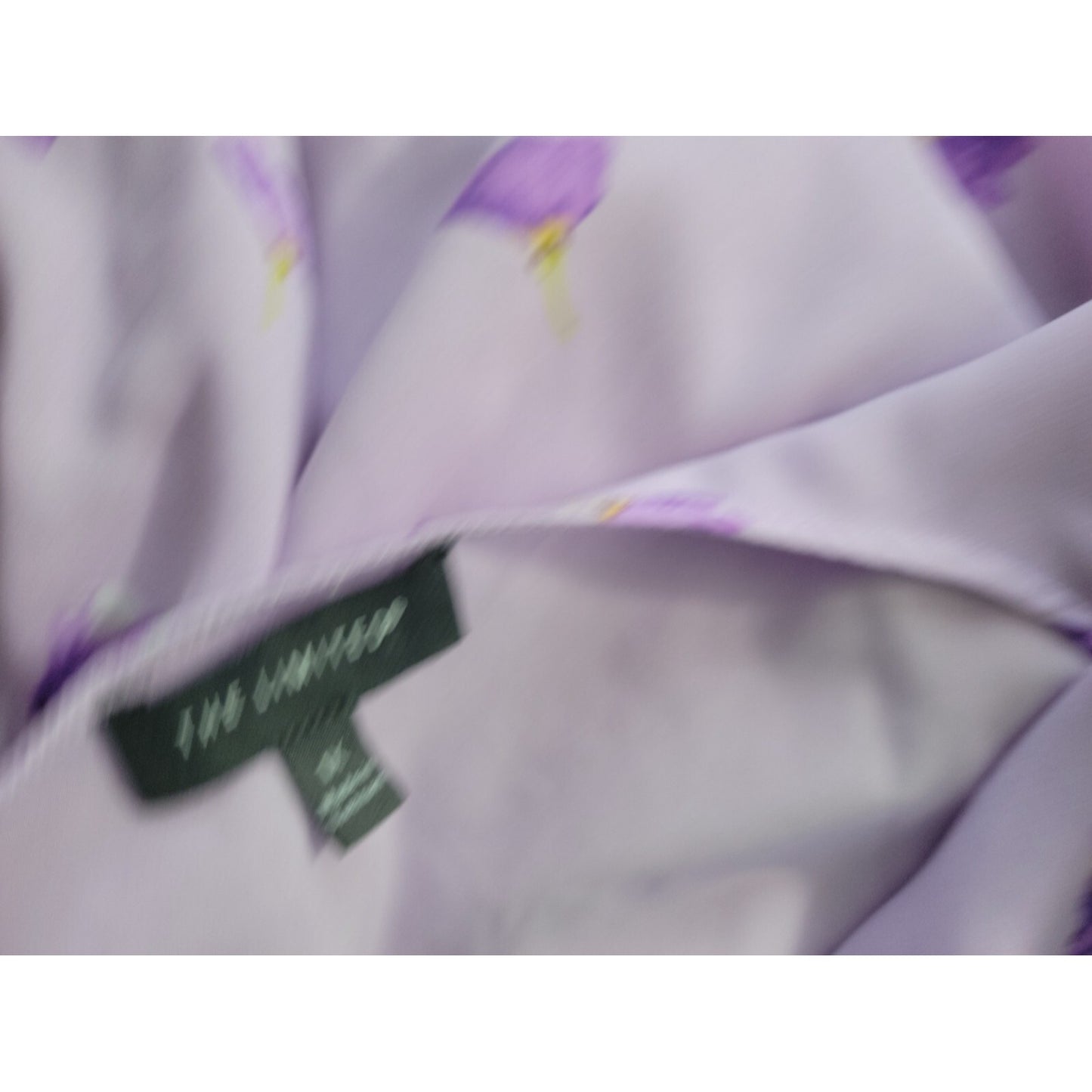 Limited Women Top 1X Plus Cap Sleeve Pullover Polyester Lined Purple Floral Lace