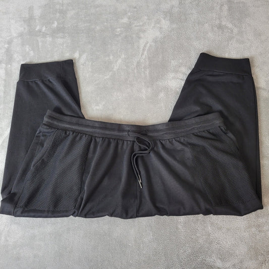 Daisy Fuentes Womens Pants 3X Plus Pull On Capri Activewear Lightweight Black