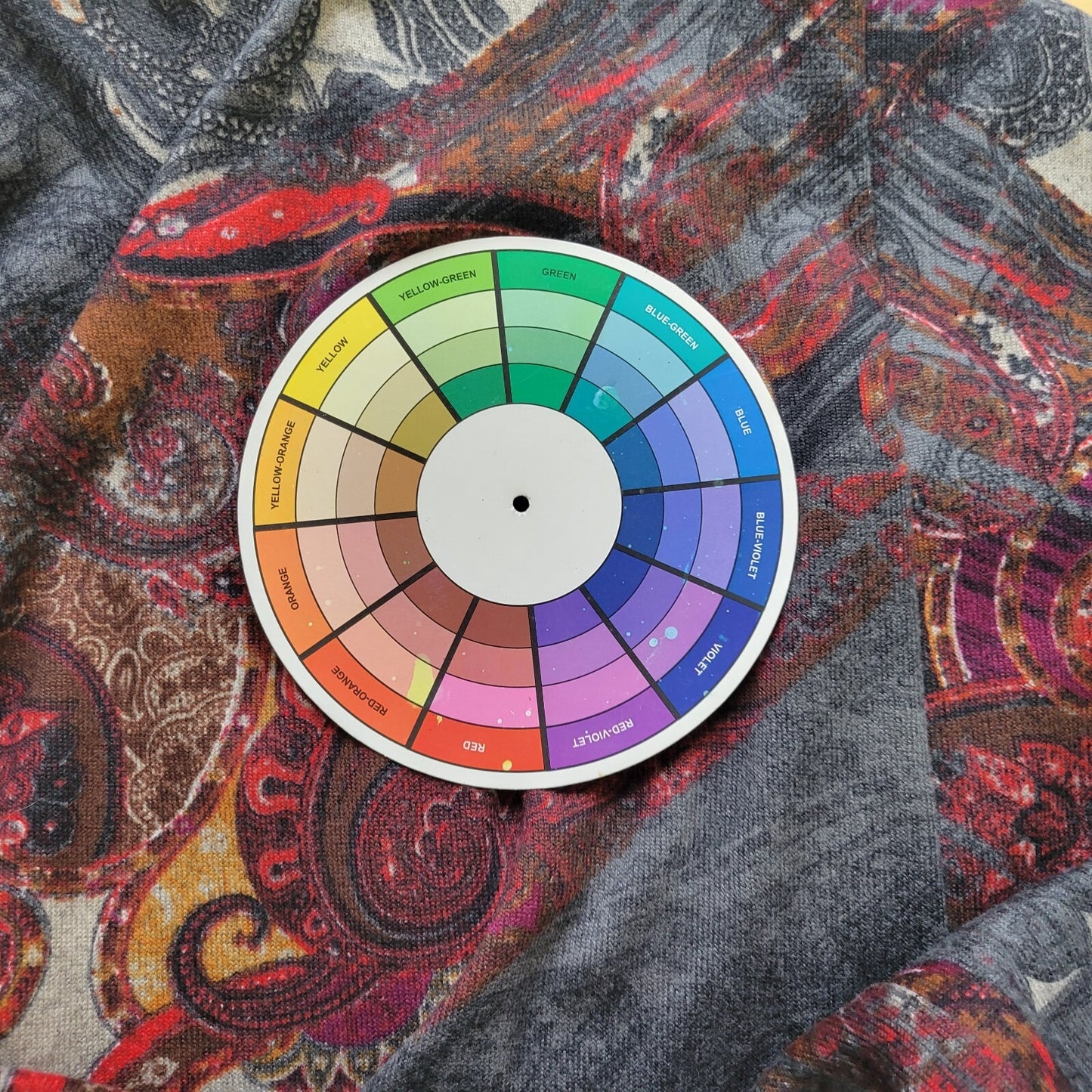 Mlle Gabrielle Women Dress 3X Plus Short Sleeve Gray Paisley Soft Poly Blend Zip