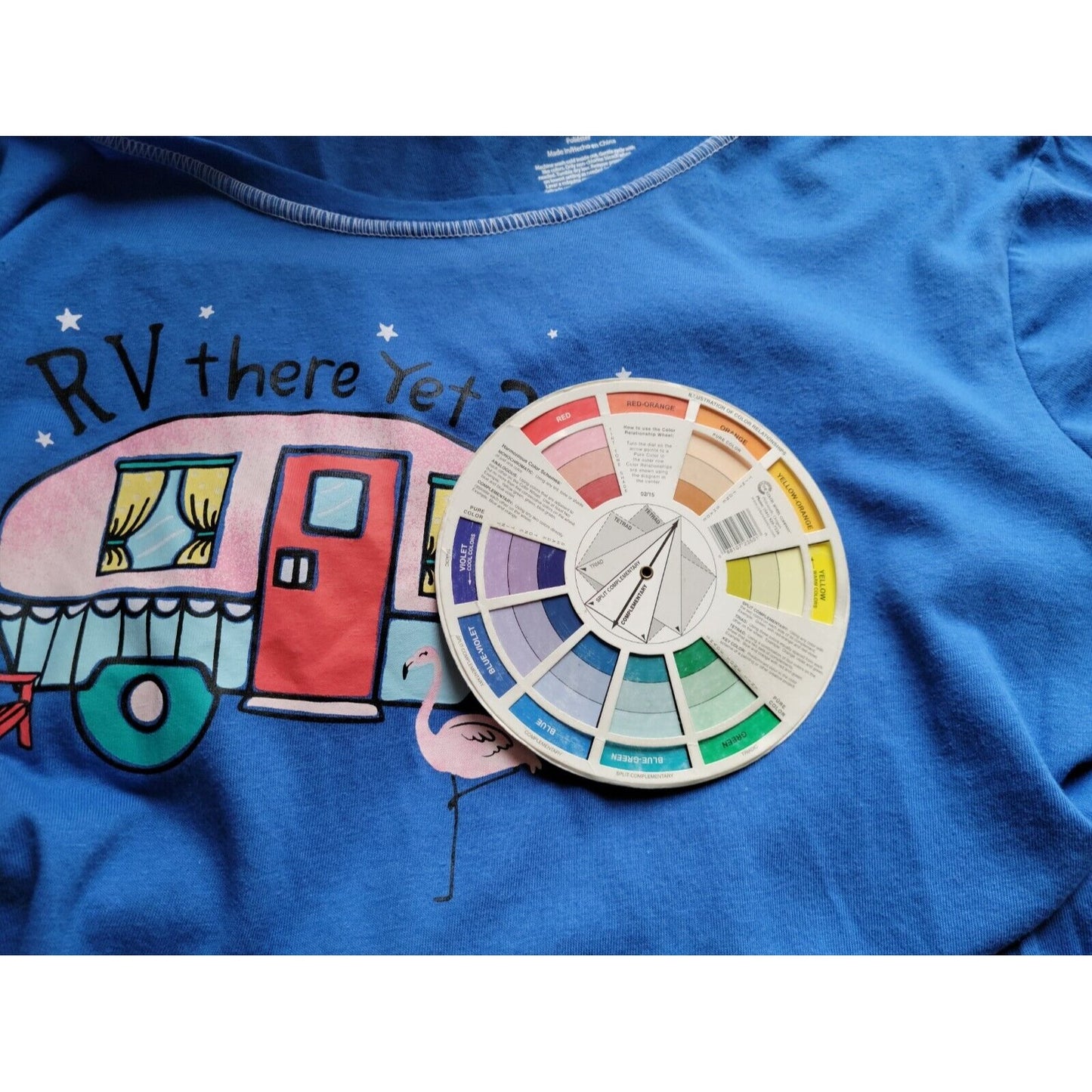 Secret Treasures Women Top 3X Plus Pajama RV Camper Blue Cotton Blend Lounge