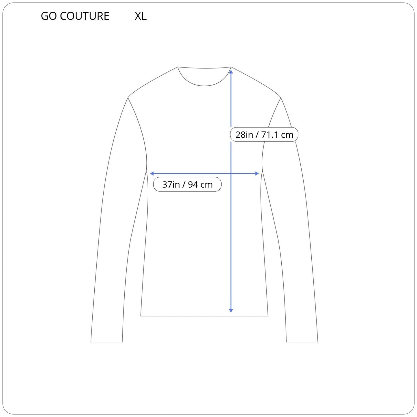 GO Couture Women Top Extra Large XL Oversized Long Sleeve Blue Green Floral Soft