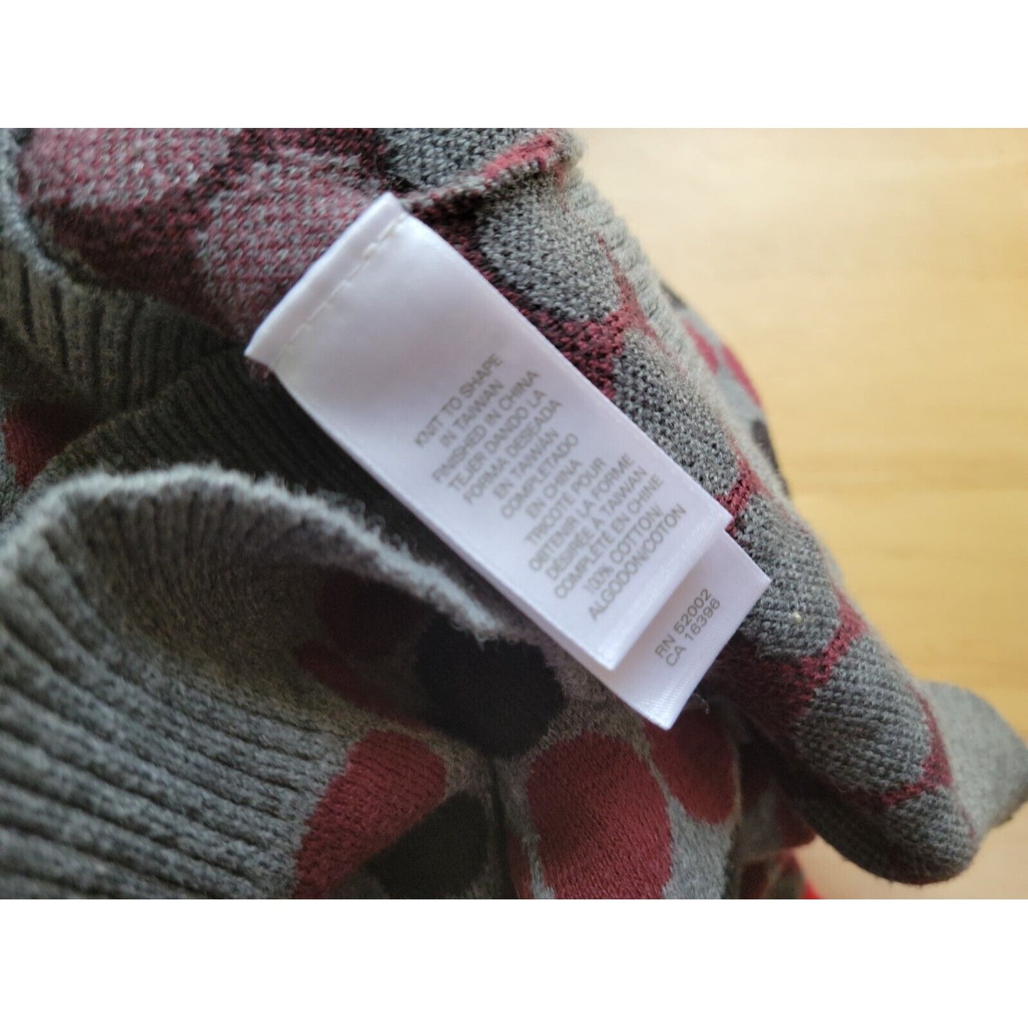 Liz Claiborne Womens Sweater Extra Large XL Long Sleeve Pullover Red Polka Dot