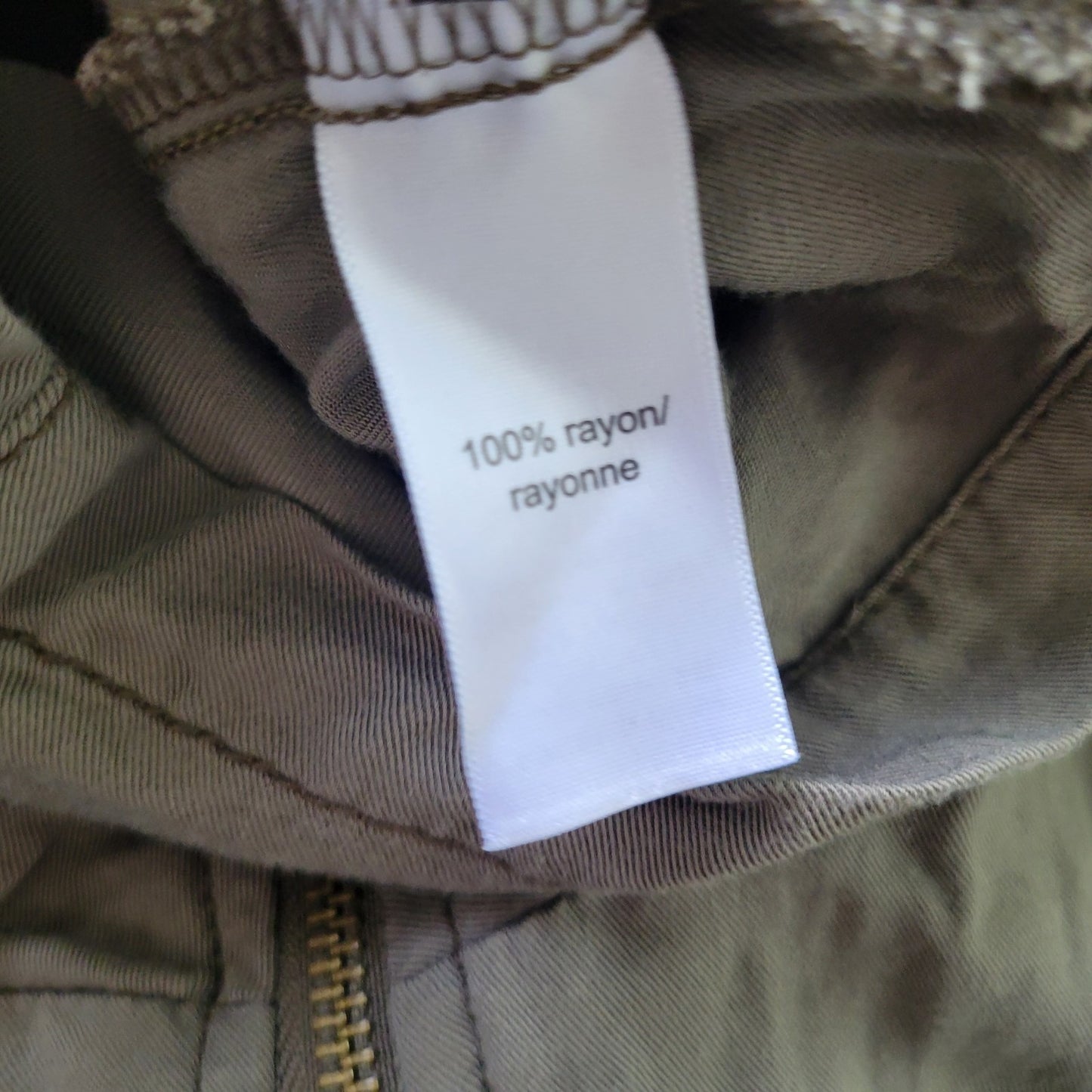 Maurices Women's Plus Size 1X Green Lightweight Utility Jacket Soft Rayon Zip Up