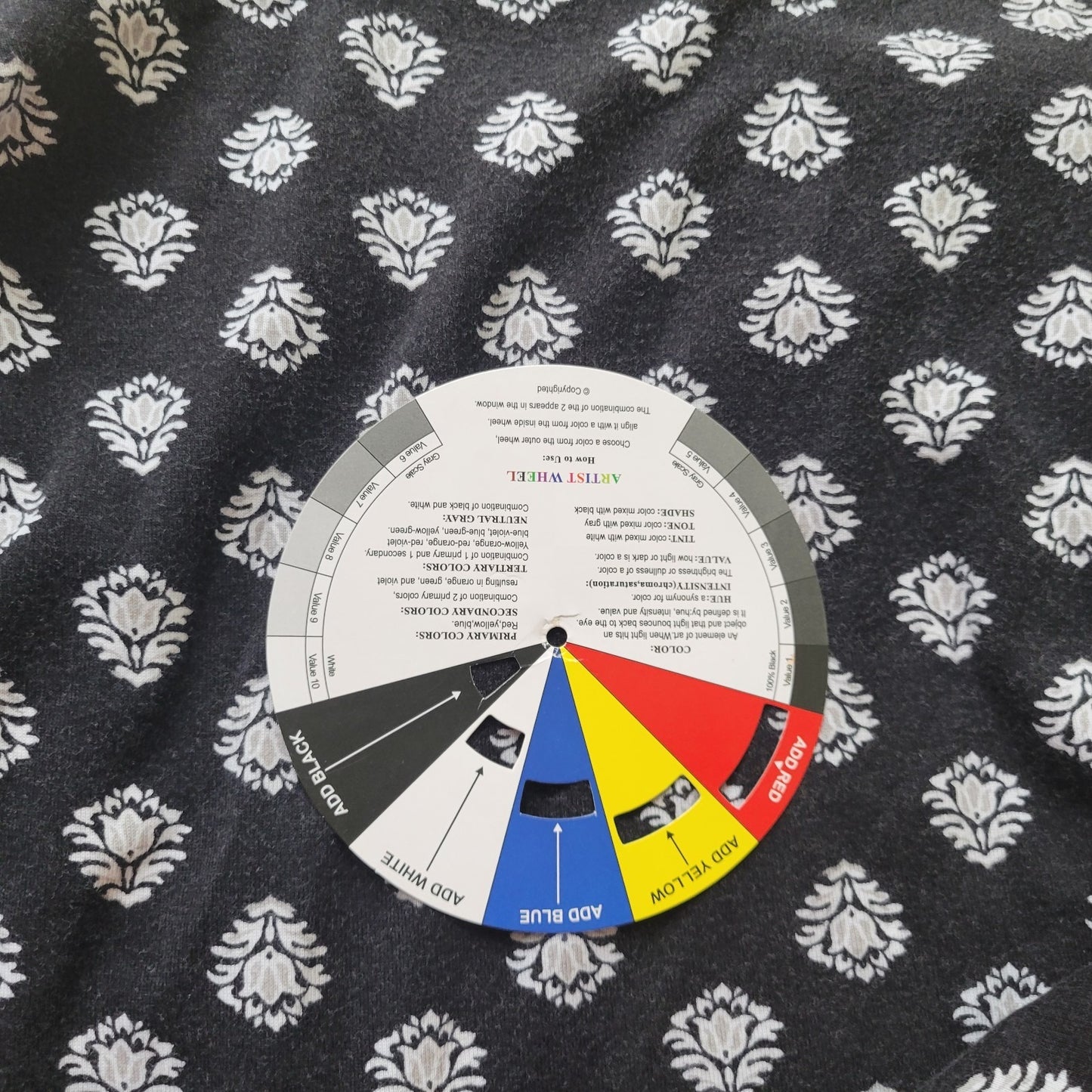 Croft Barrow Womens Top Extra Large Tee Black Floral Cotton Classic Comfy