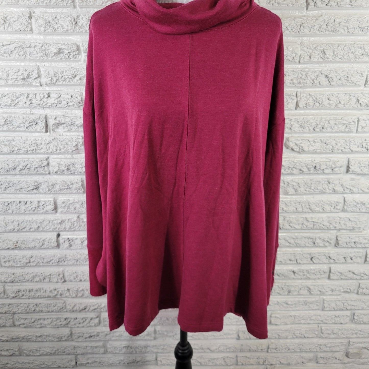 Sweatshirt Project Womens Top XL Long Sleeve Purple Pink Turtleneck Soft