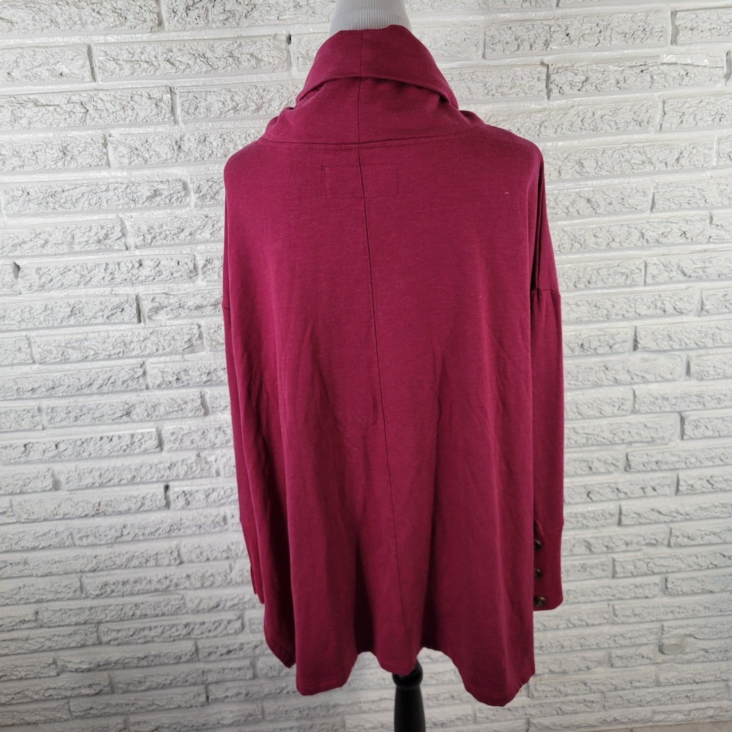 Sweatshirt Project Womens Top XL Long Sleeve Purple Pink Turtleneck Soft