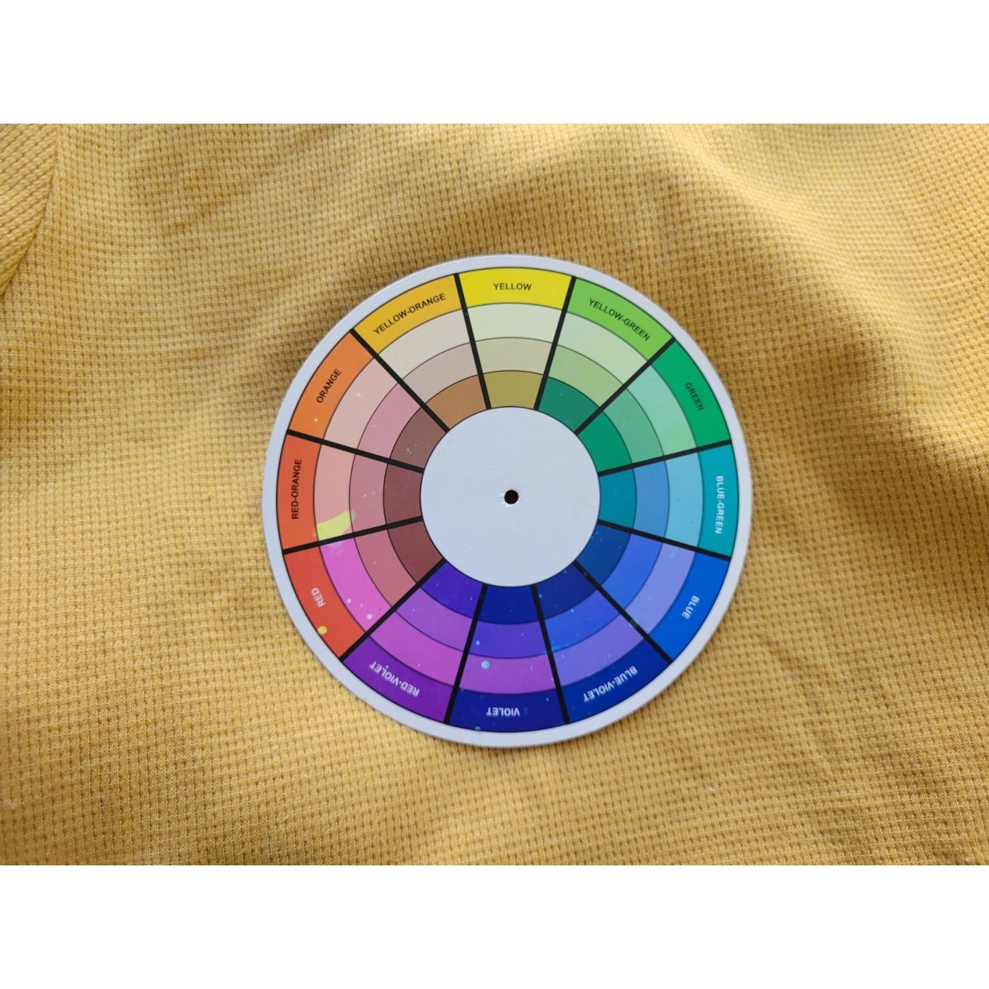 CJ Banks Womens Top 1X Plus Tunic 3/4 Sleeve Waffle Knit Gold Pockets Casual