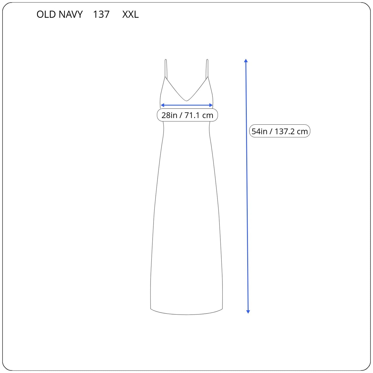 Old Navy Women’s XXL Blue Pink Floral Midi Slip Dress Sleeveless Slit FLO87E