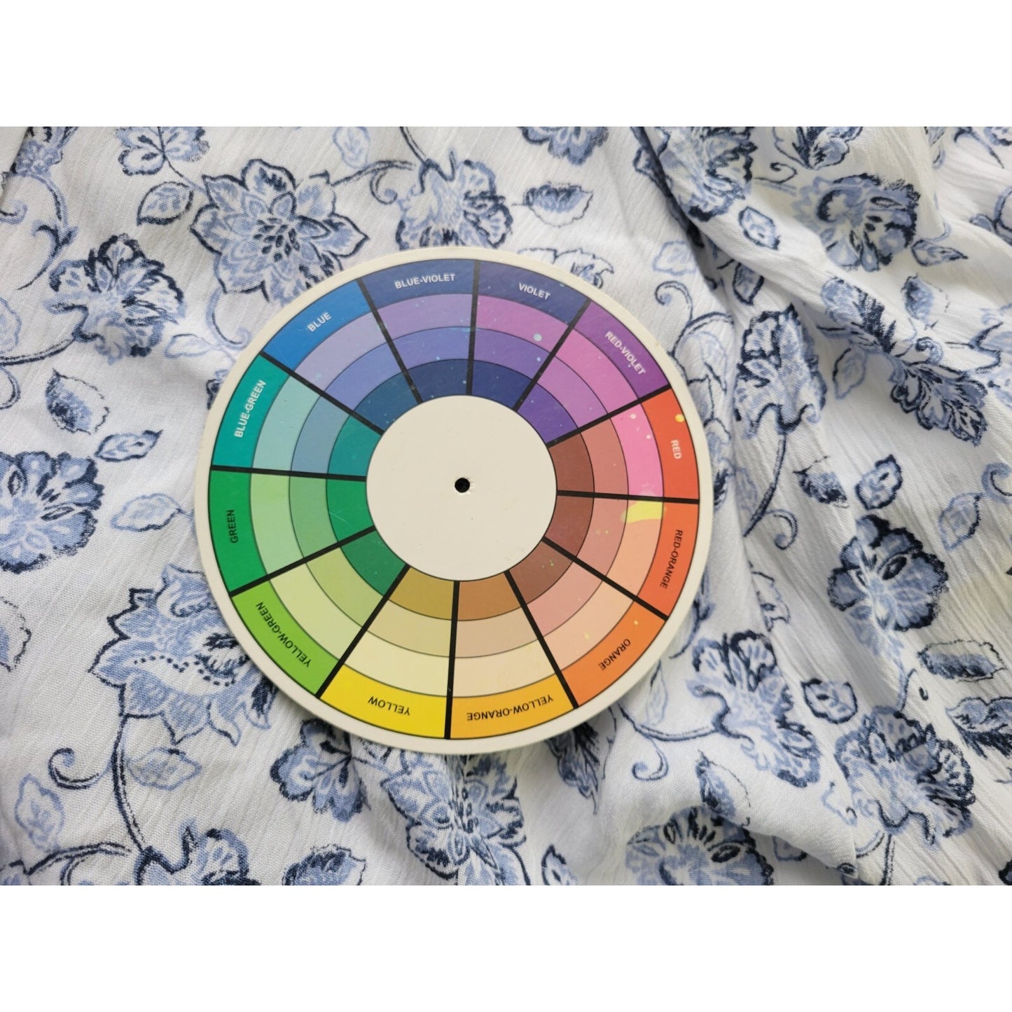 Angels Forever Young Women Top 3X Plus Long Sleeve Blue Floral Rayon Lightweight