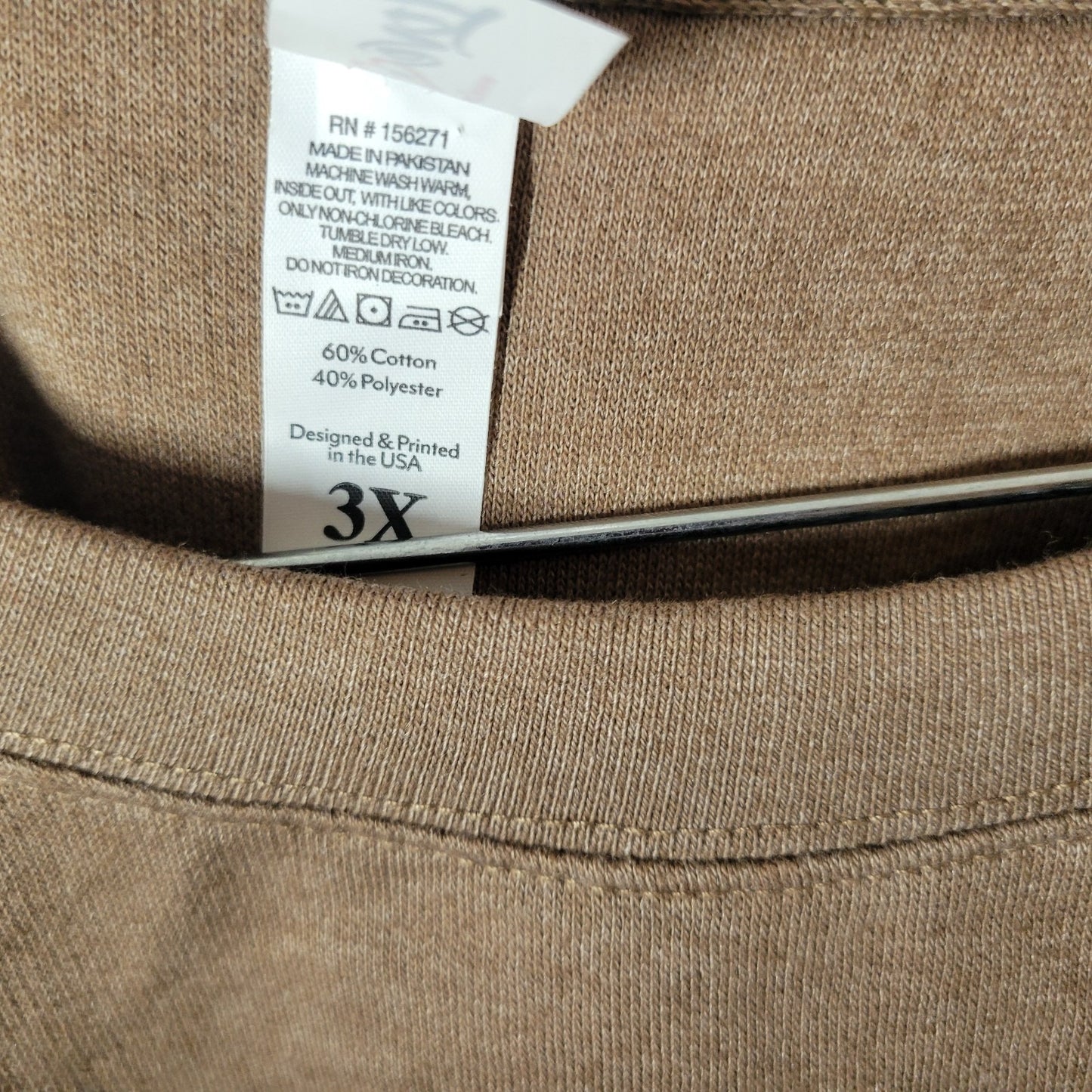 Love in Faith Womens Sweatshirt 3X Plus Oversized Brown You Are Enough Comfy