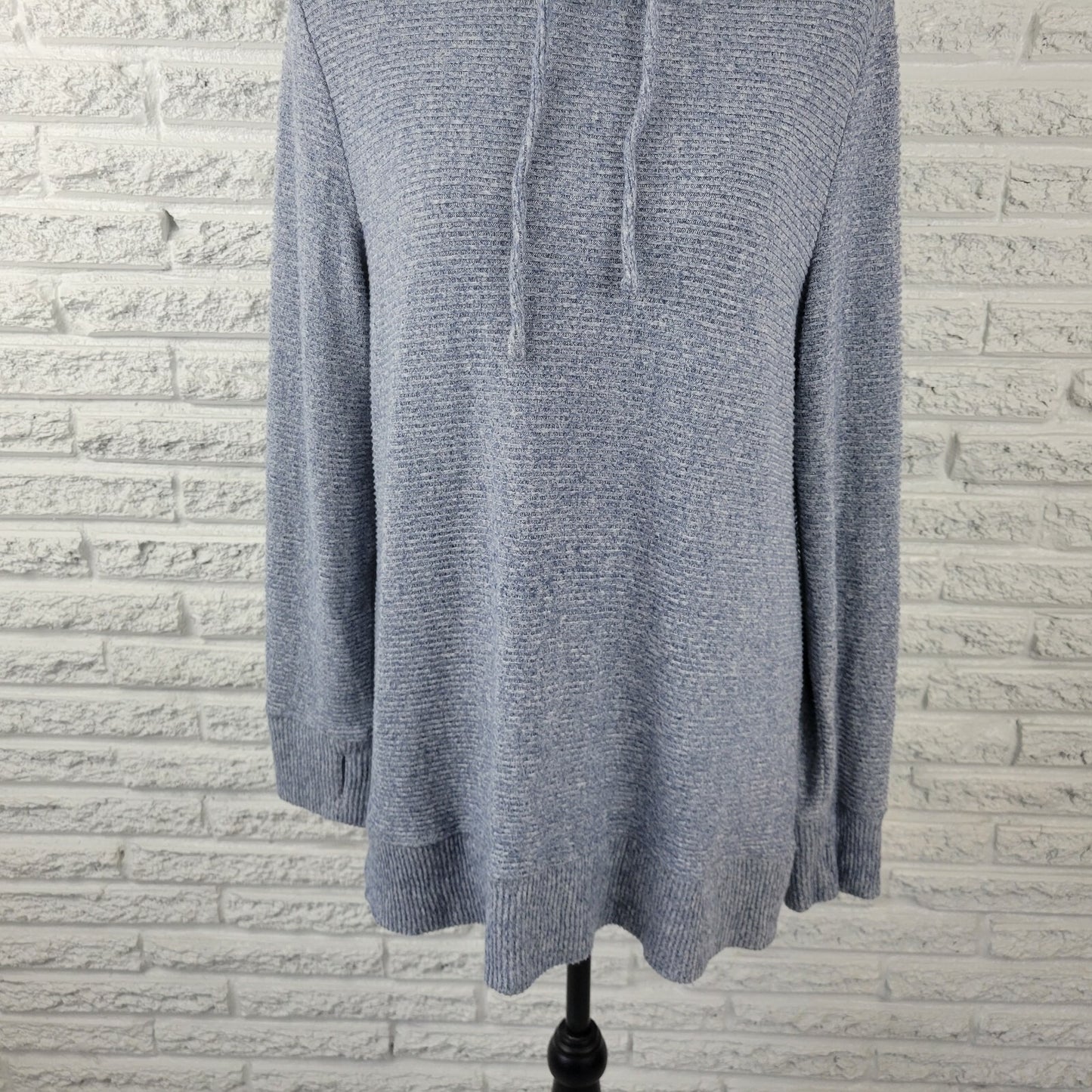 Christopher & Banks Womens Sweater PXL Pullover High Neck Blue Lightweight