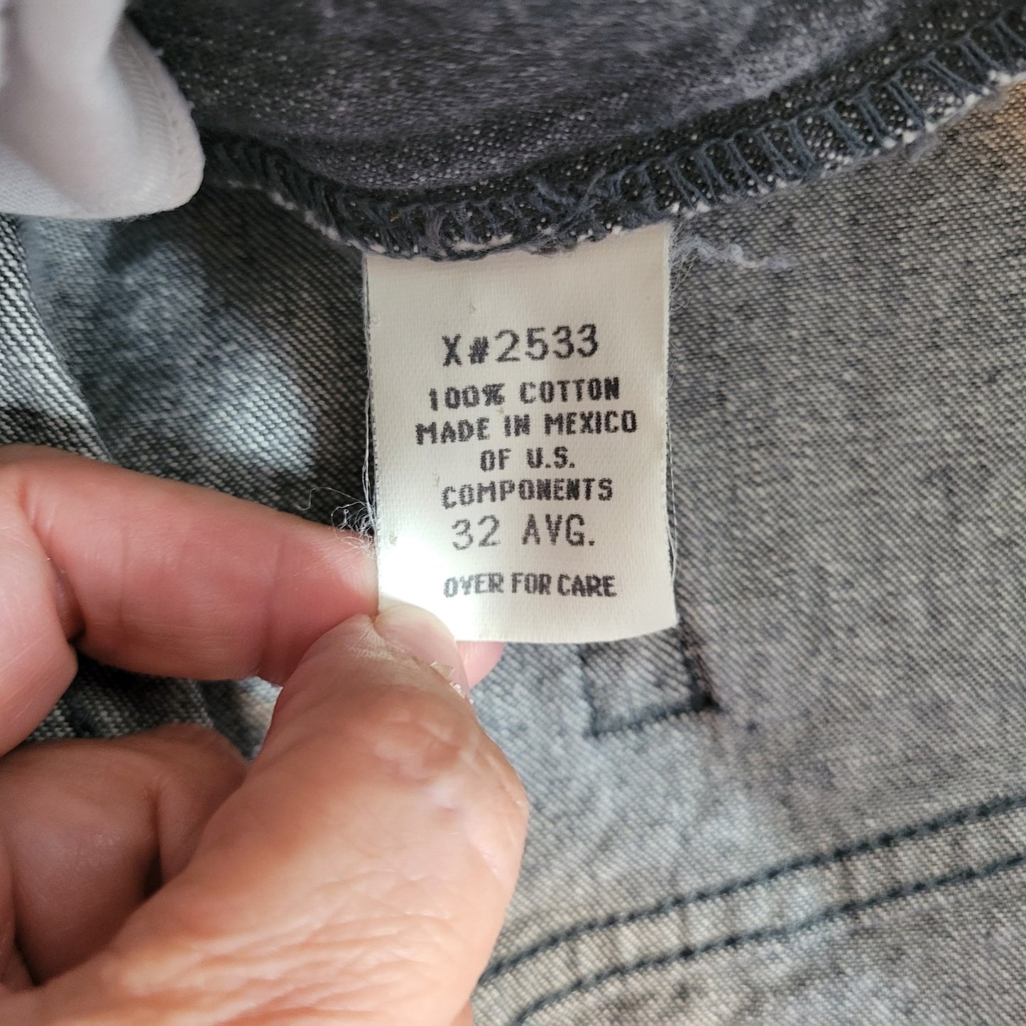 Avenue Blues Womens Jeans 32 Avg Plus Straight Leg Gray Denim Cotton Zip Fly