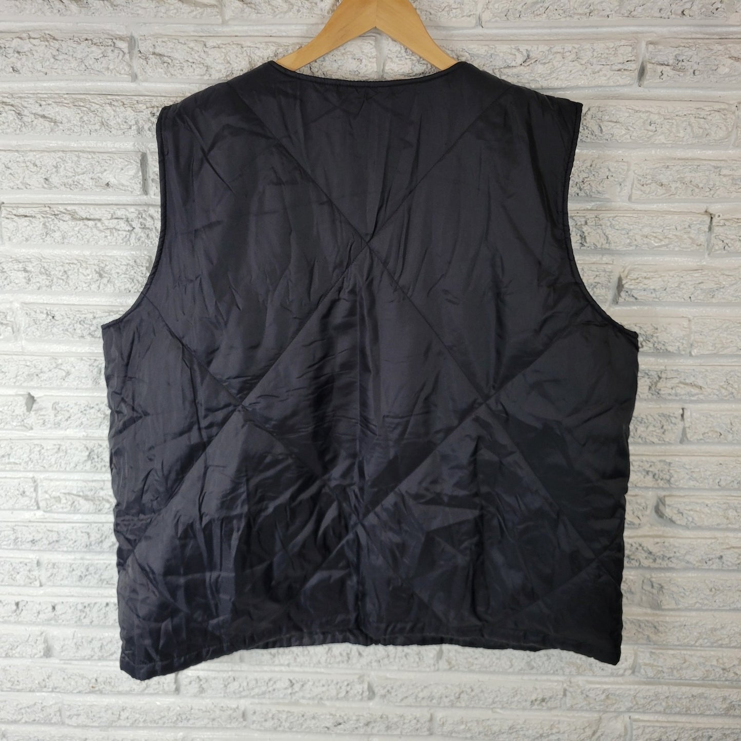 Socialite Womens Top Plus 1X 2X Plus Vest Puffer Black Full Zip Pockets Outdoor